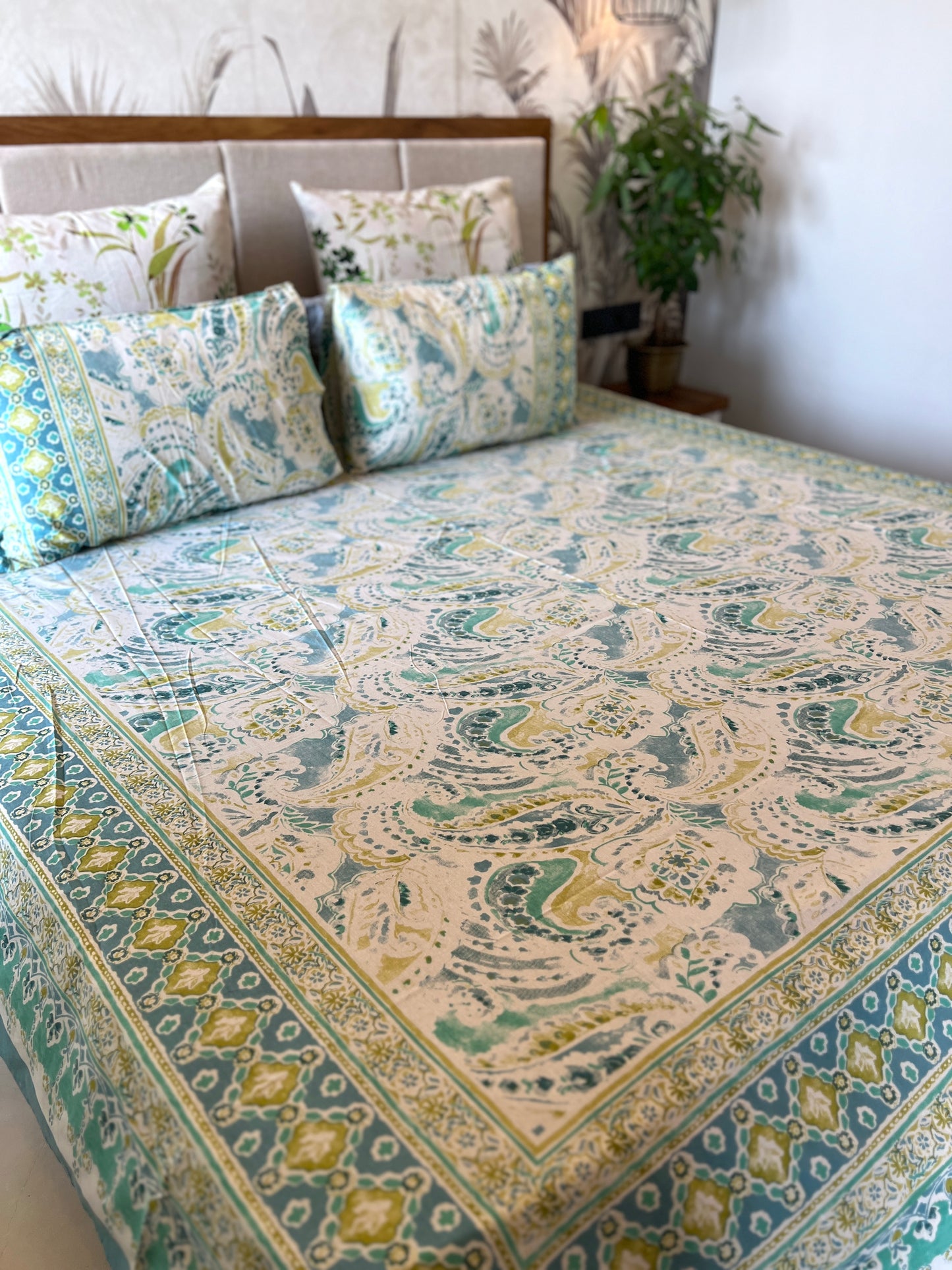 King Size | 90*108 Inches | Blush Blossom