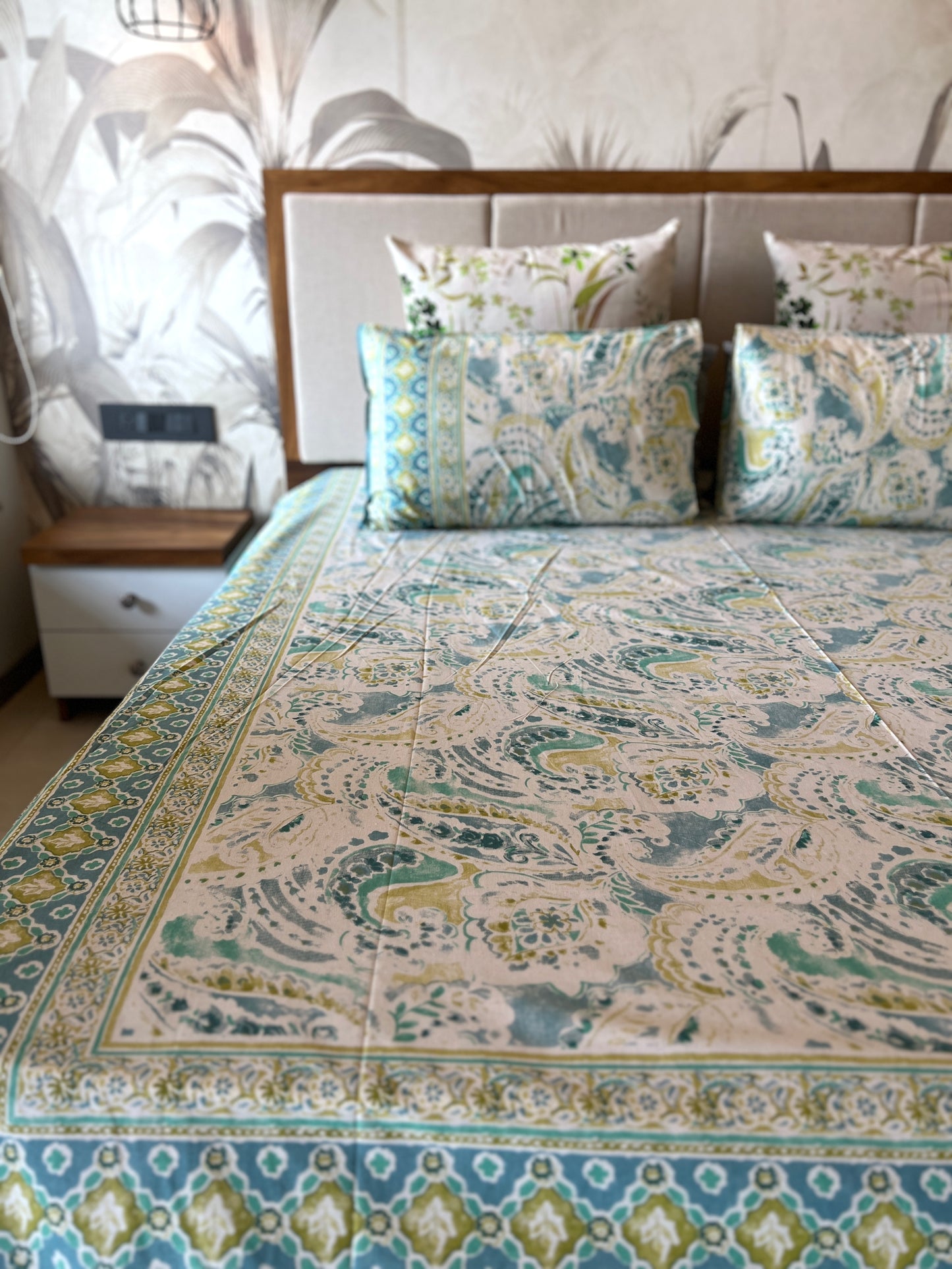 King Size | 90*108 Inches | Blush Blossom