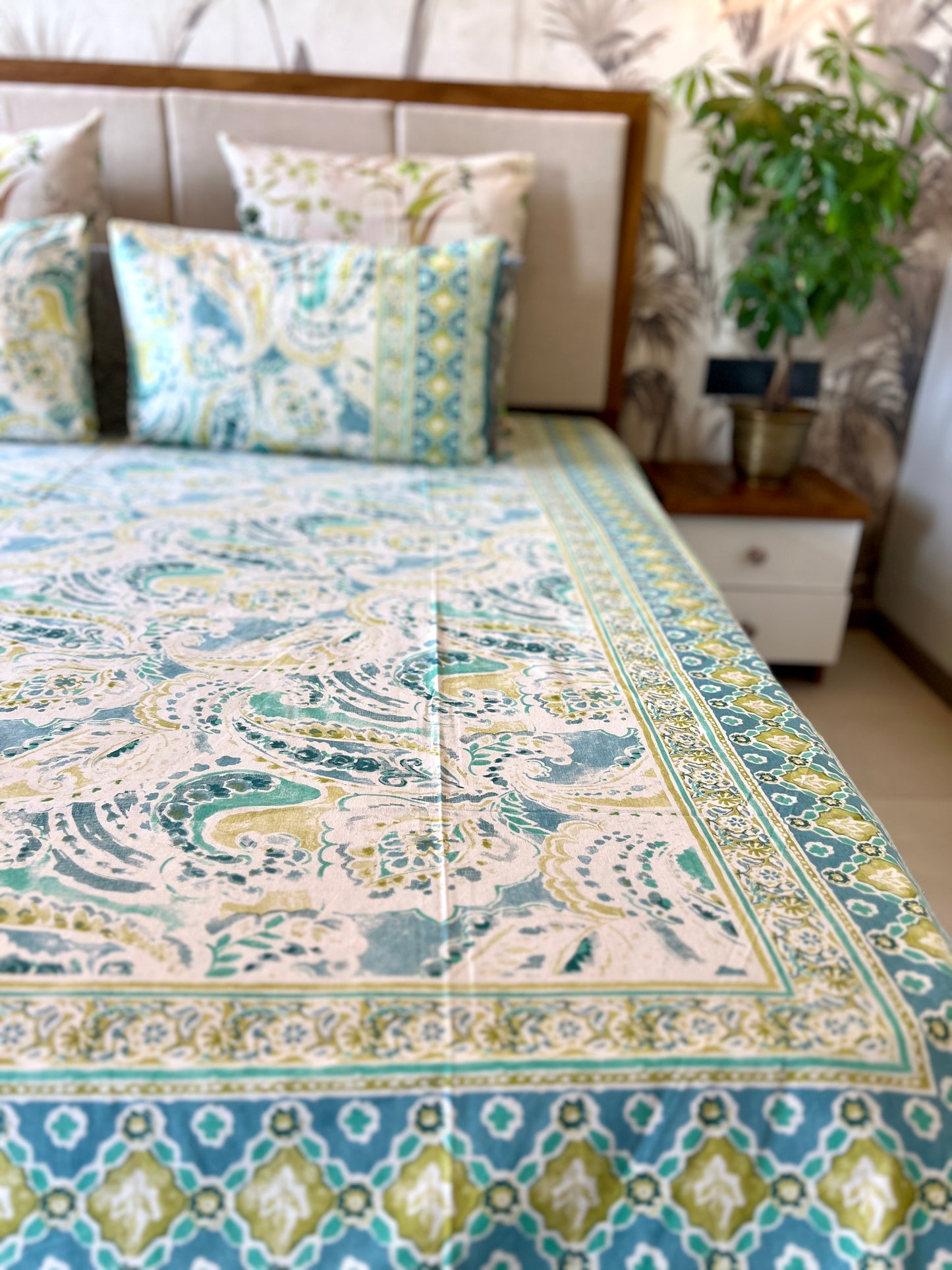 King Size | 90*108 Inches | Blush Blossom