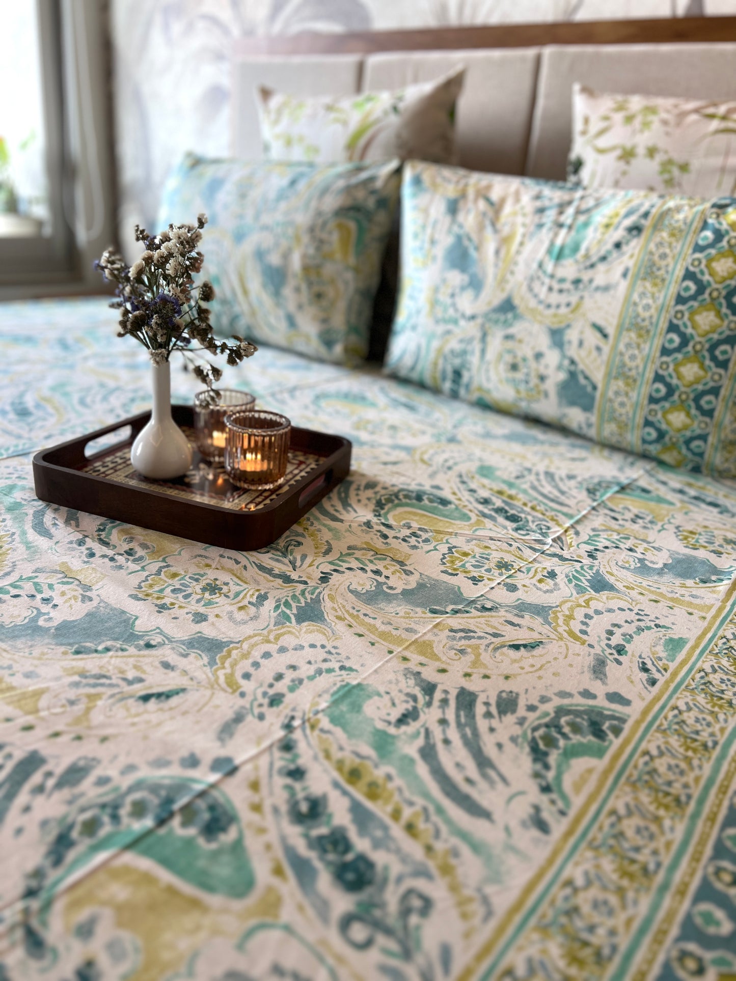 King Size | 90*108 Inches | Blush Blossom