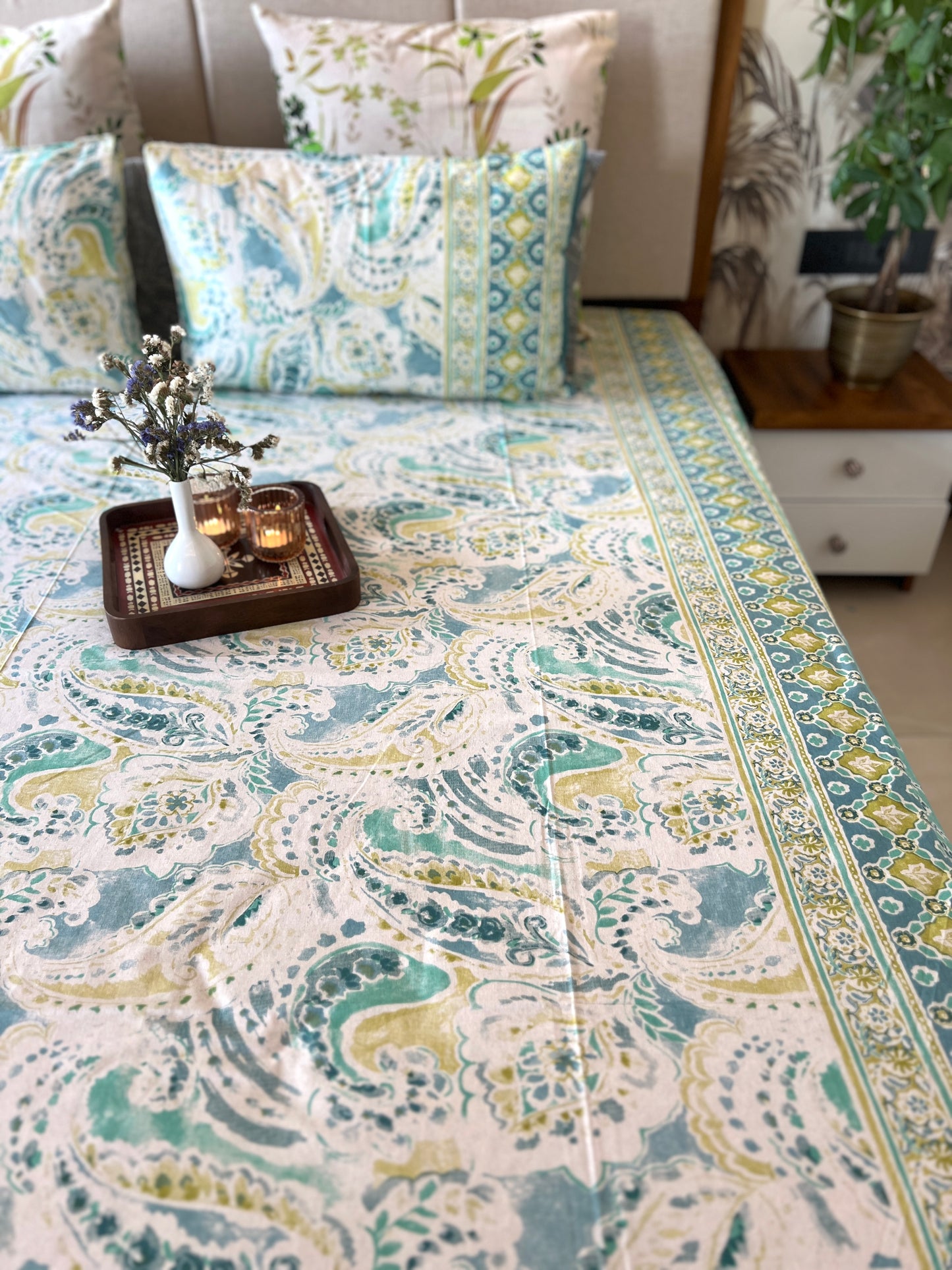 King Size | 90*108 Inches | Blush Blossom