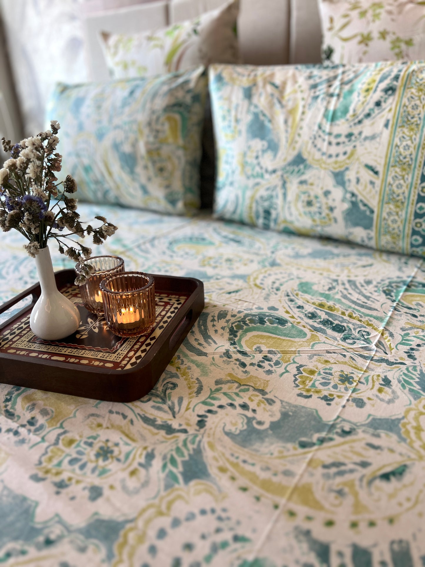 King Size | 90*108 Inches | Blush Blossom