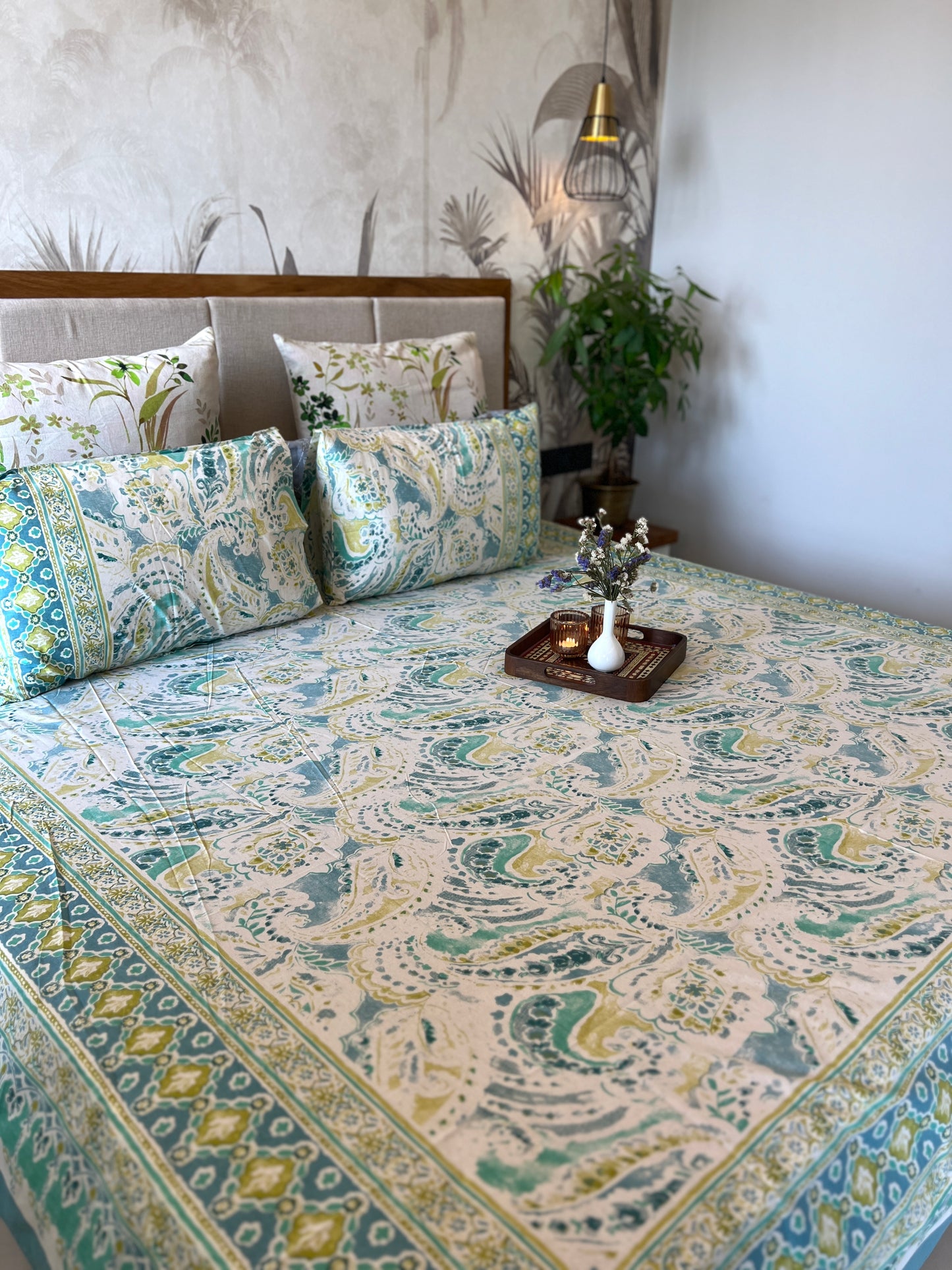 King Size | 90*108 Inches | Blush Blossom