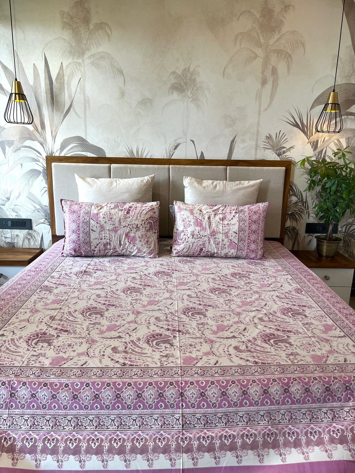 King Size | 90*108 Inches | Soft Lavender