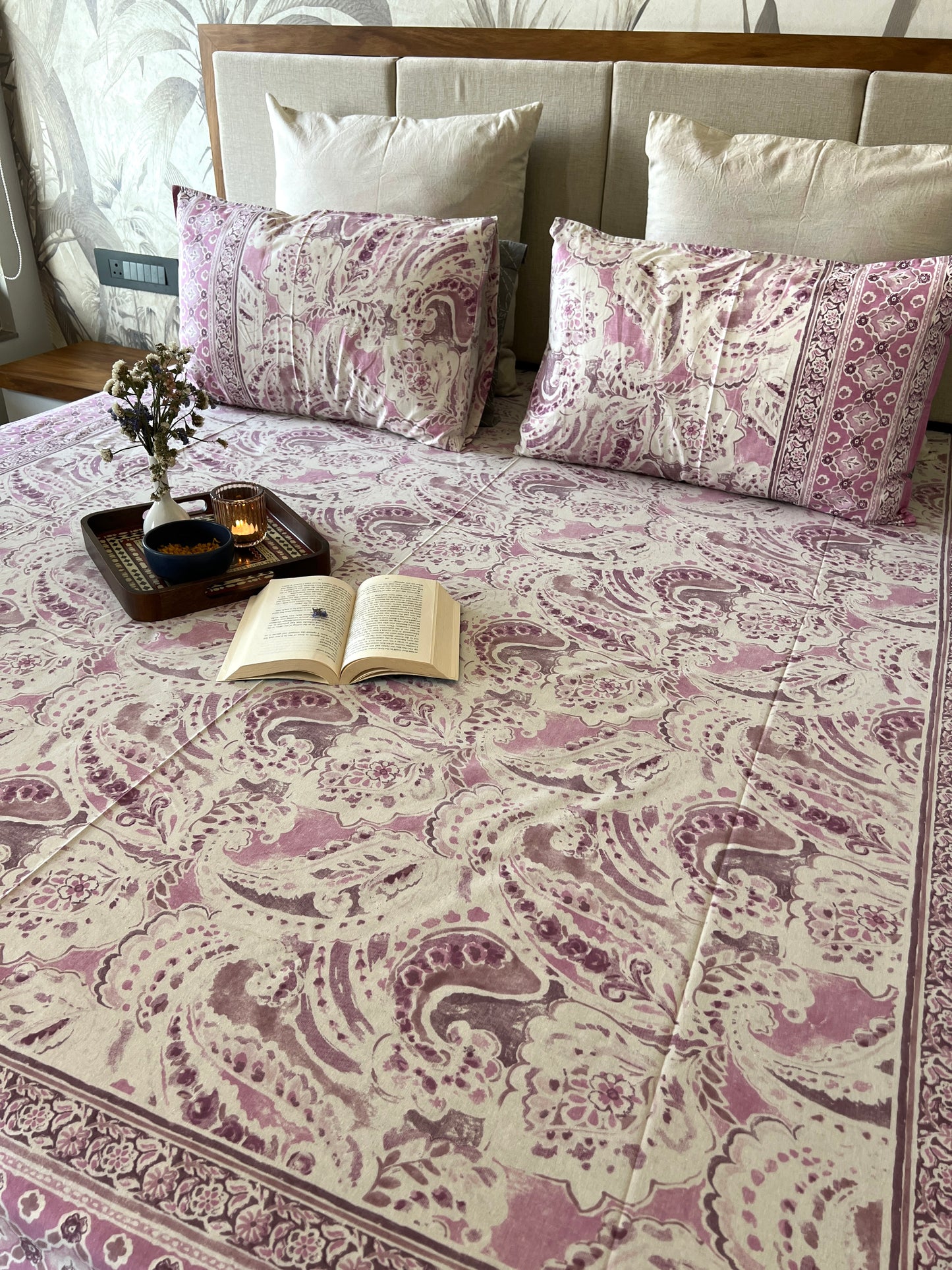 King Size | 90*108 Inches | Soft Lavender