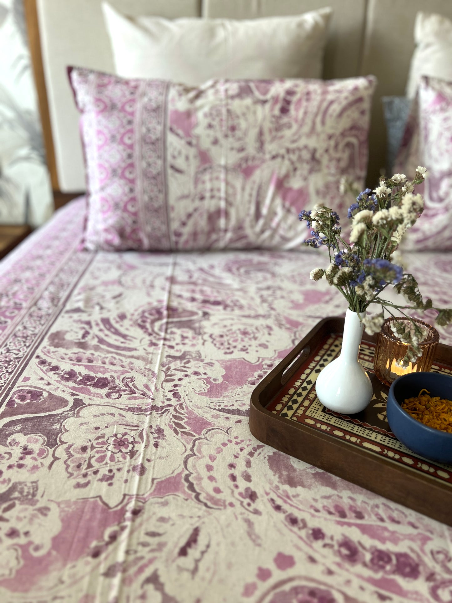 King Size | 90*108 Inches | Soft Lavender