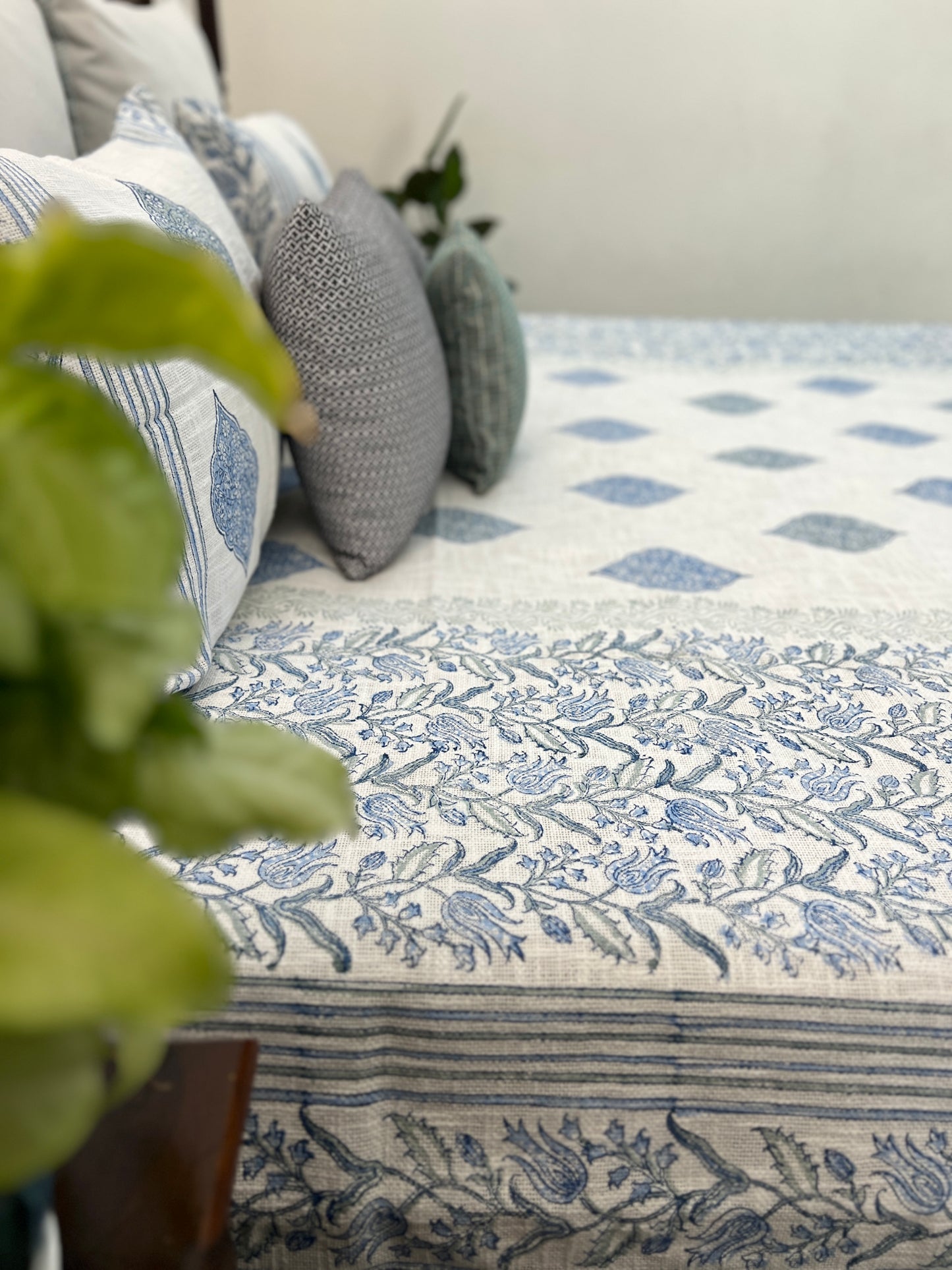 TNT Bedcover | King Size | Hand Block | Heavenly Hues