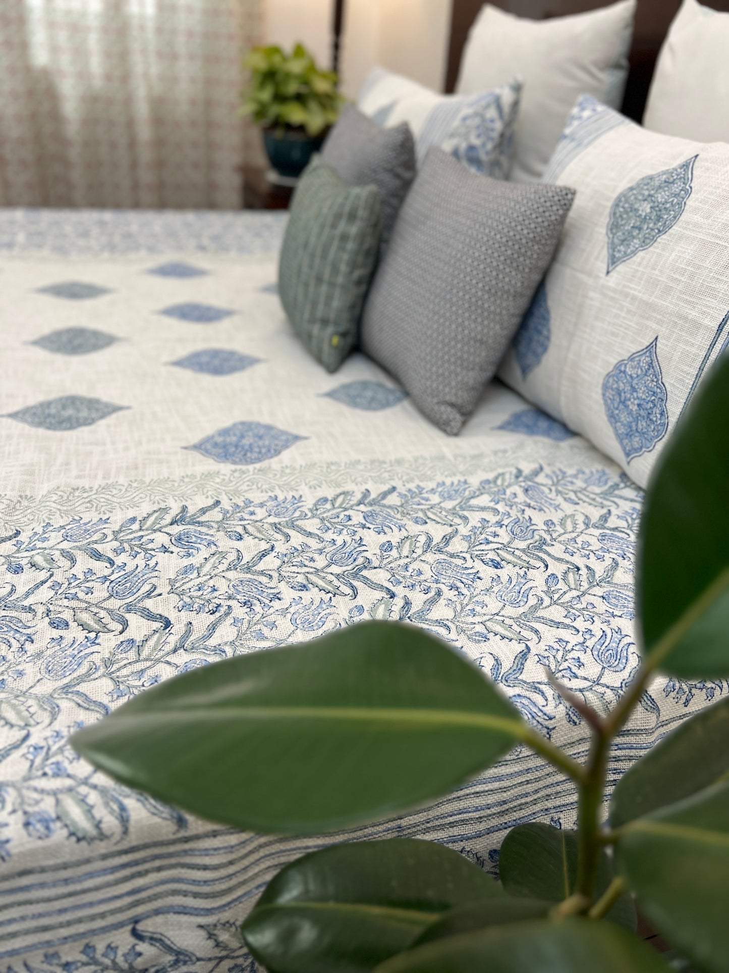 TNT Bedcover | King Size | Hand Block | Heavenly Hues