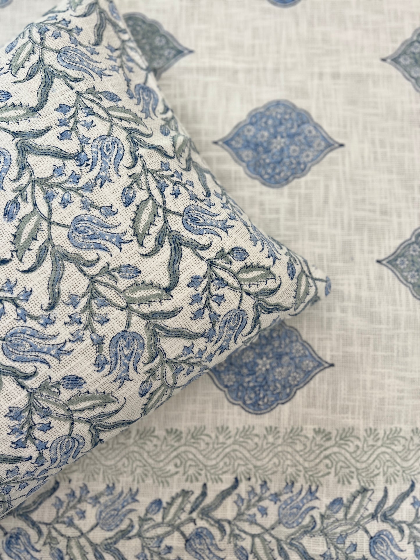 TNT Bedcover | King Size | Hand Block | Heavenly Hues