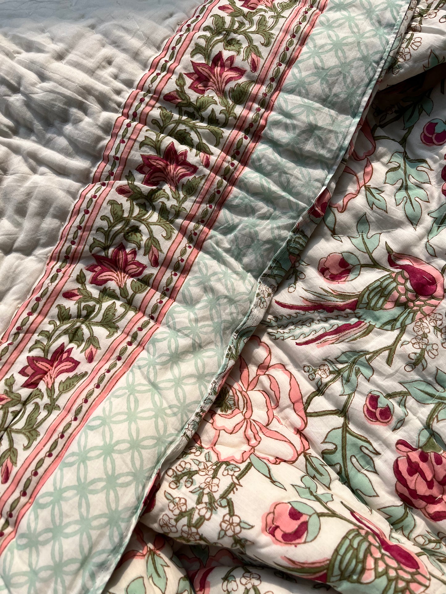 Reversible Hand Block Quilt | The Nest