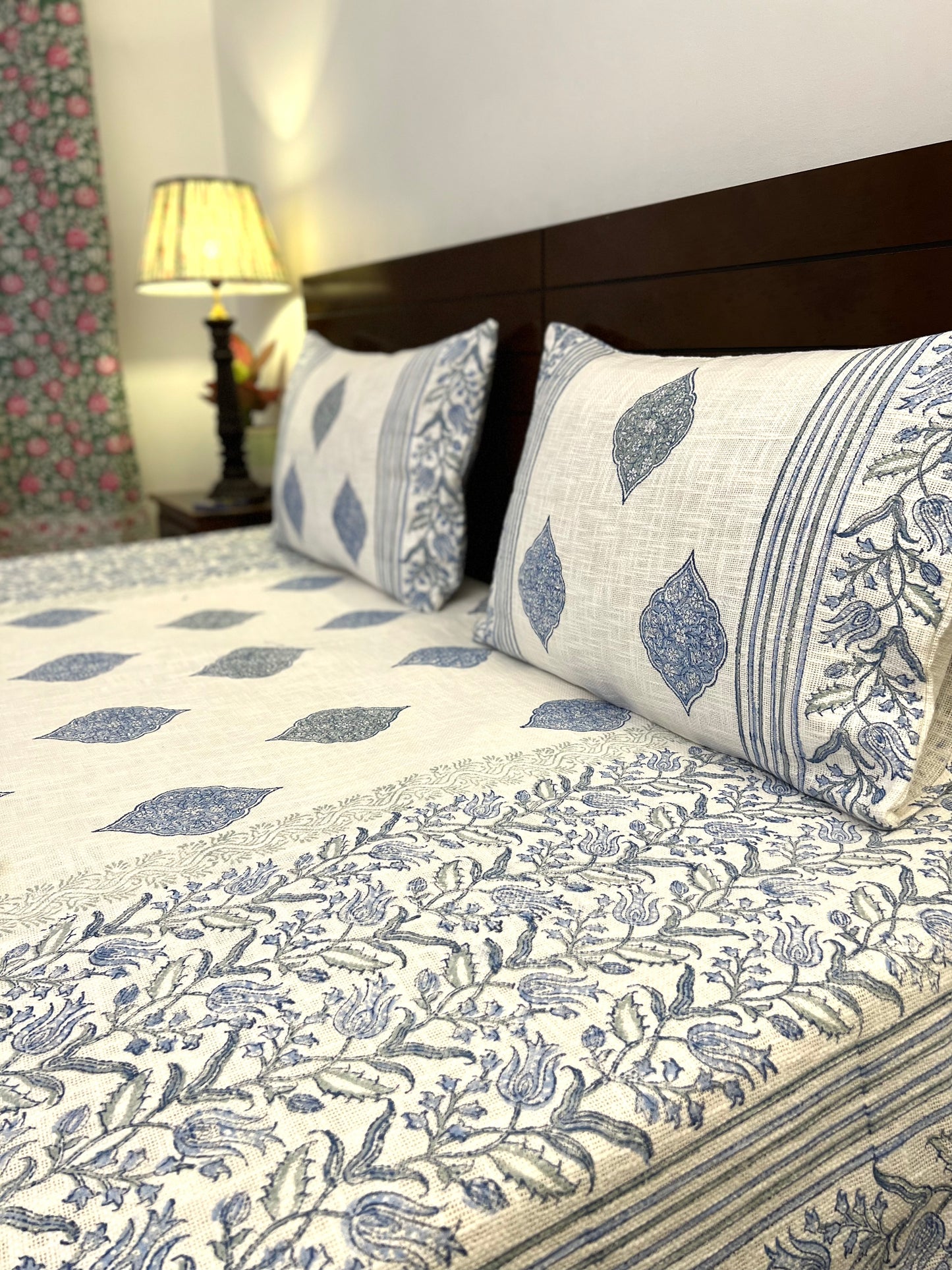 TNT Bedcover | King Size | Hand Block | Heavenly Hues