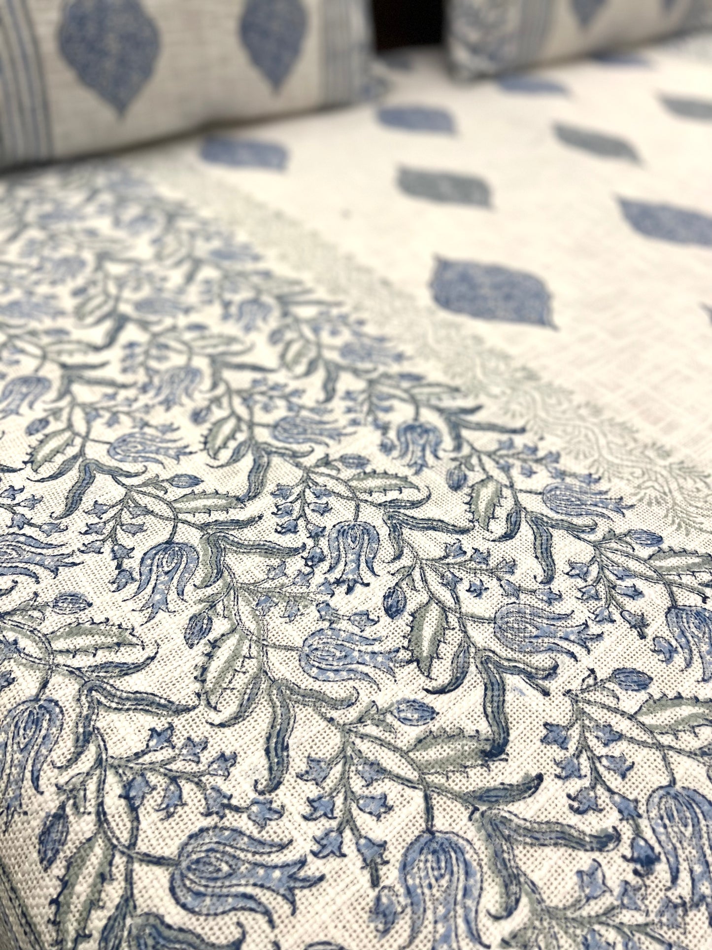 TNT Bedcover | King Size | Hand Block | Heavenly Hues