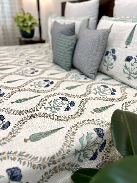 TNT Bedcover | King Size | Hand Block | Regal Harmony