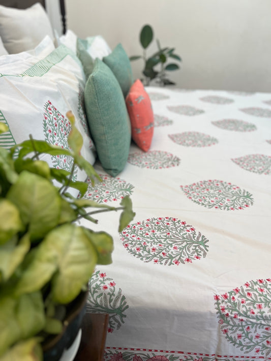 King Size | 90*108 Inches | Ethnic Blocks