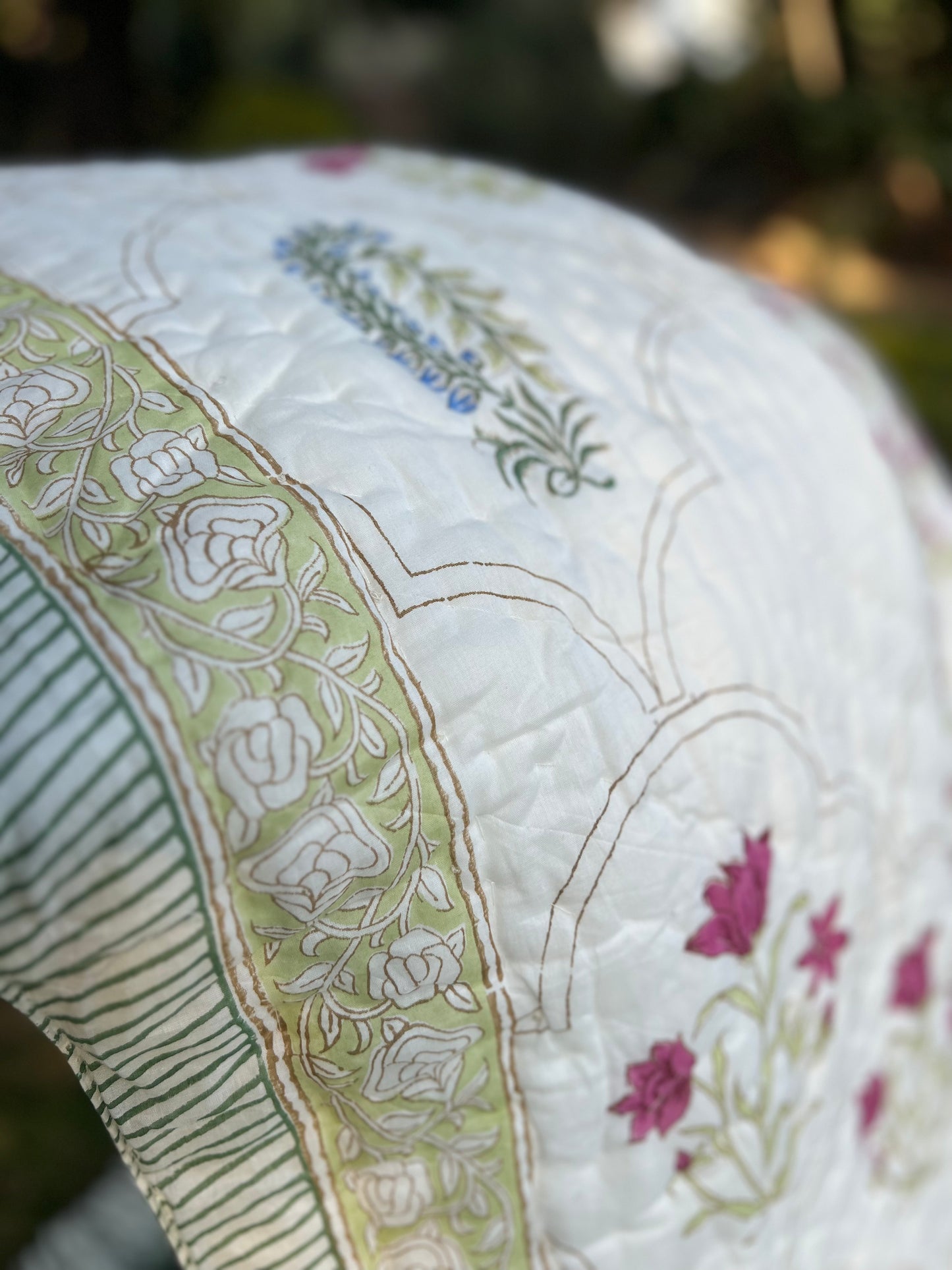 Reversible Hand Block Quilt | Earthen Nest