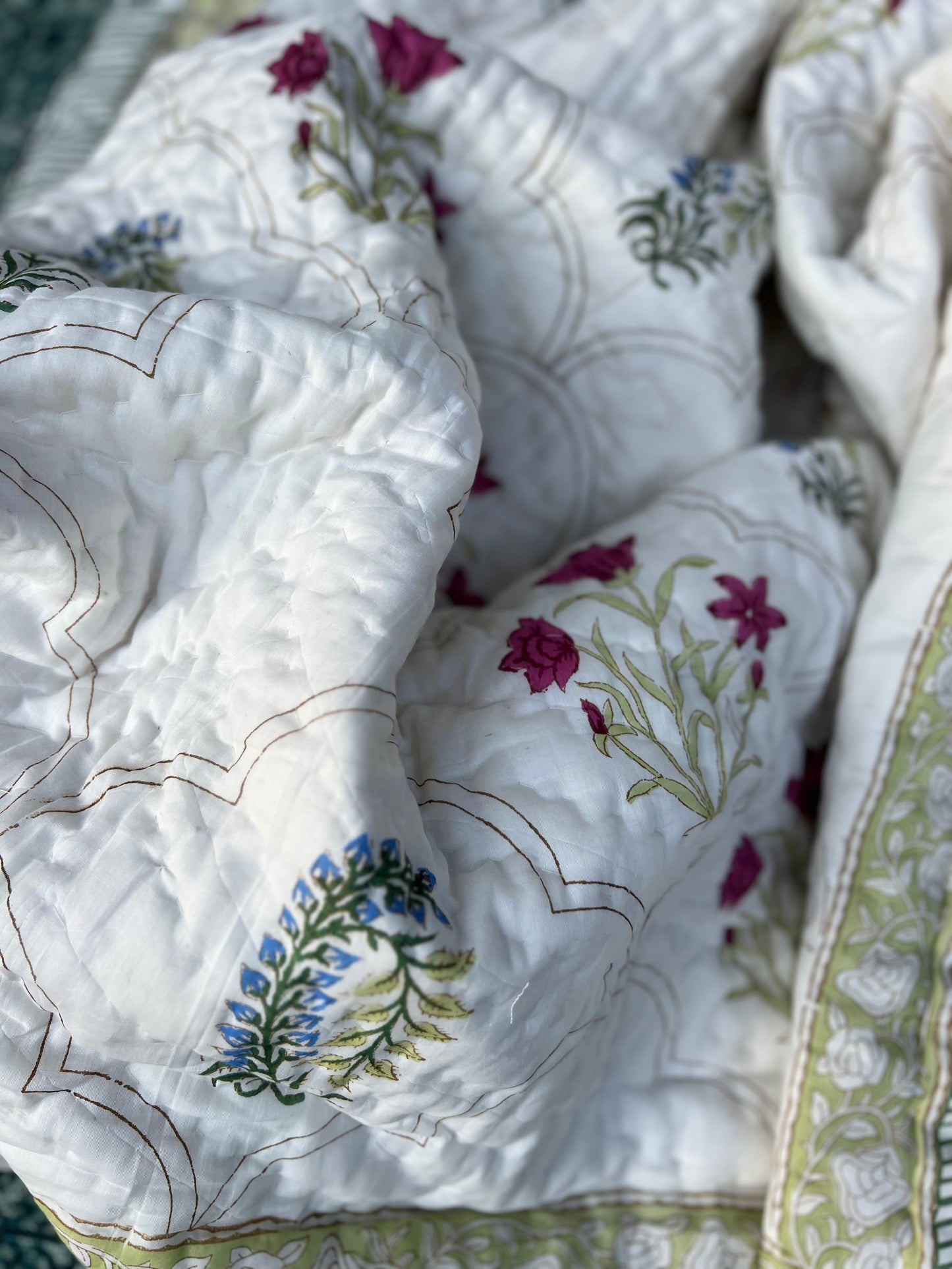 Reversible Hand Block Quilt | Earthen Nest