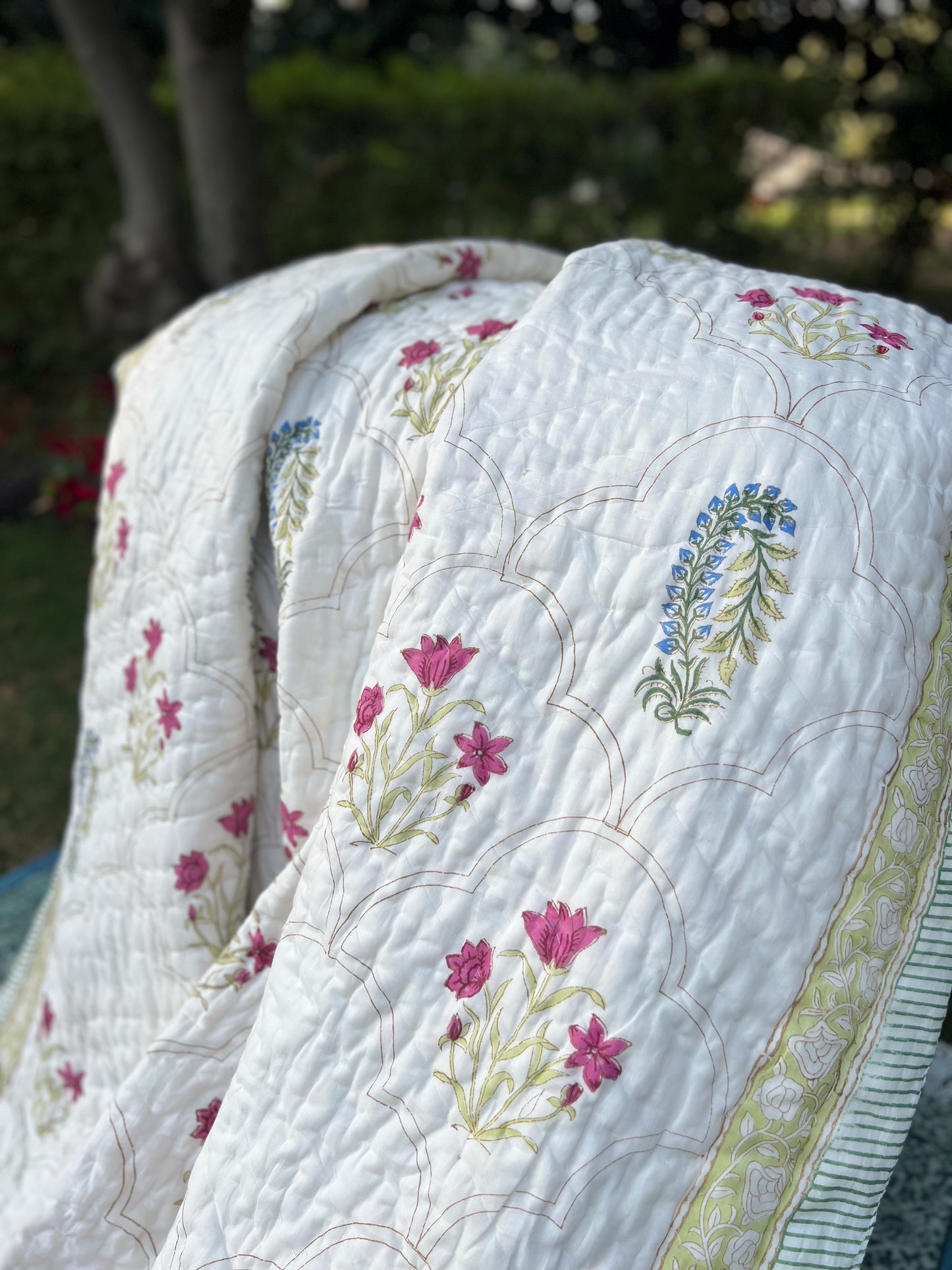 Reversible Hand Block Quilt | Earthen Nest