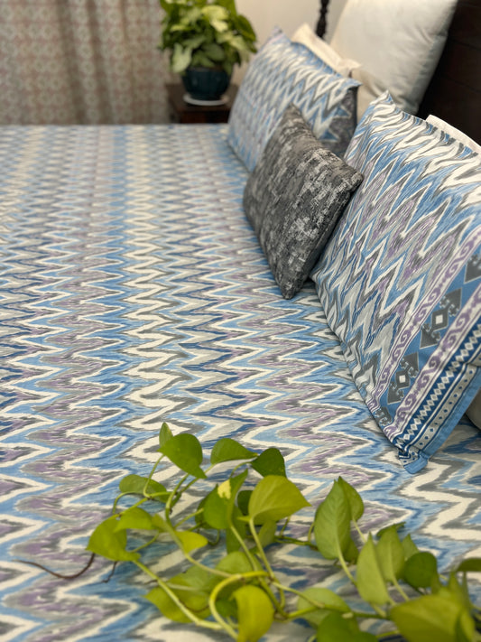 Super King Size | 108*108 Inches | Vibrant Ikkat