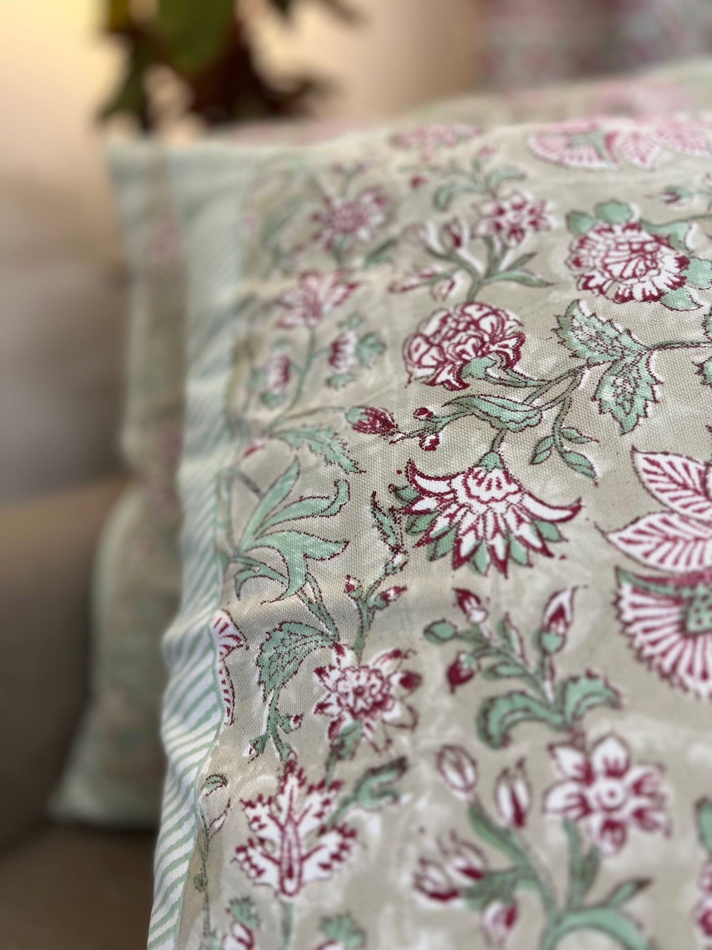 Pair | Big Cushion Covers | 24*24 Inches | Canvas Comfort