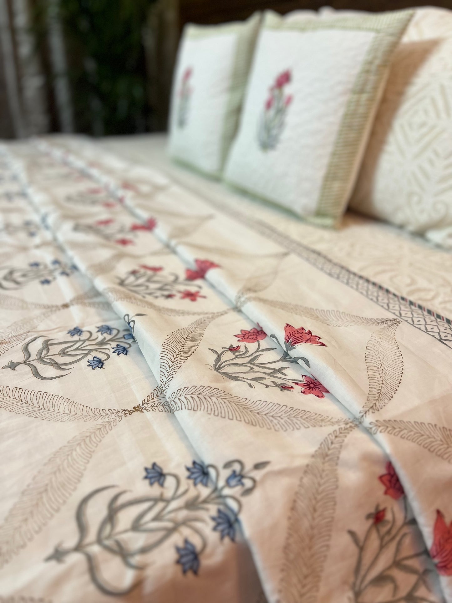 Reversible Hand Block Dohar | Sunahari