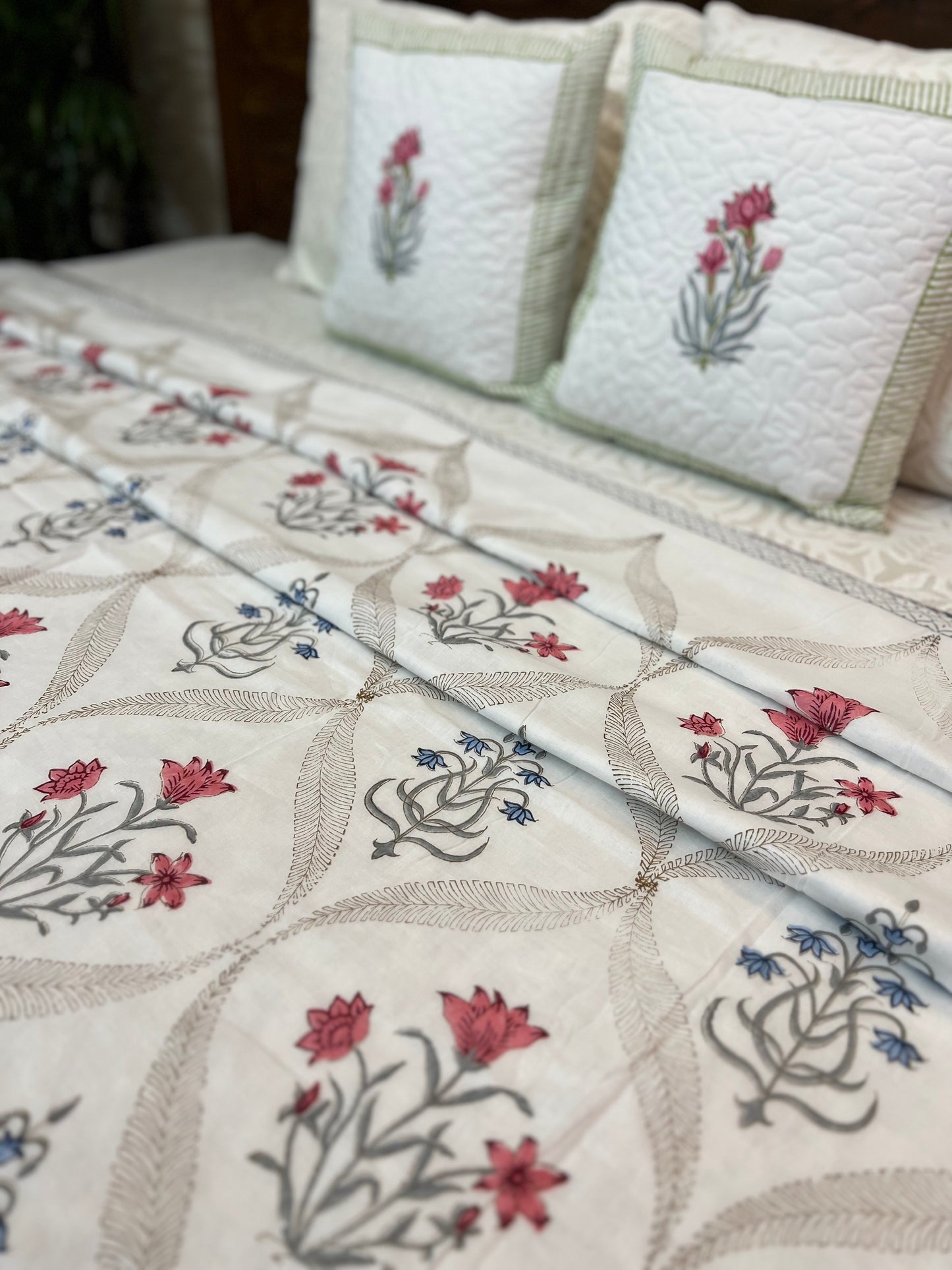 Reversible Hand Block Dohar | Sunahari