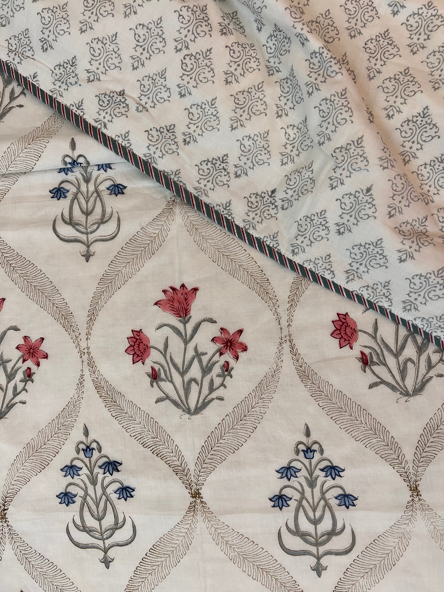 Reversible Hand Block Dohar | Sunahari