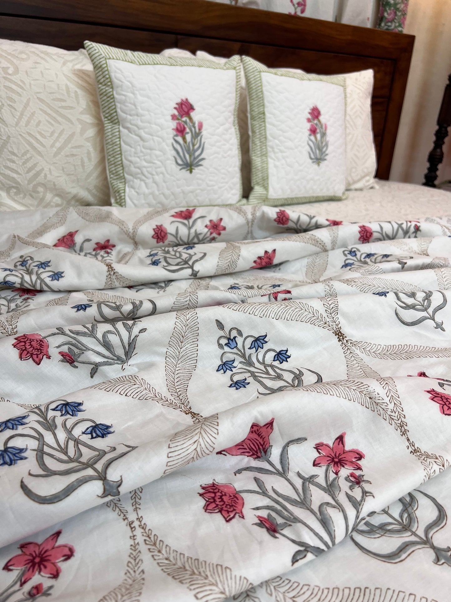 Reversible Hand Block Dohar | Sunahari