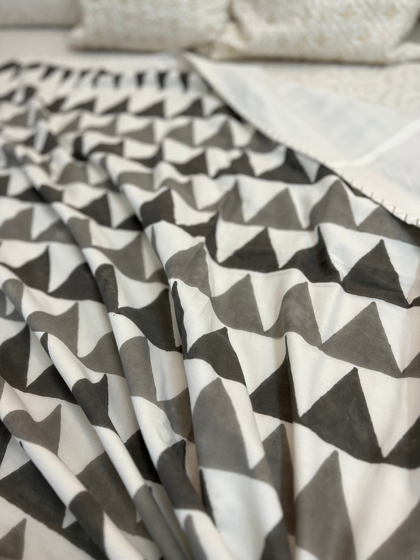 Reversible Hand Block Dohar | Single SIze | 60*90 Inches | Shapes