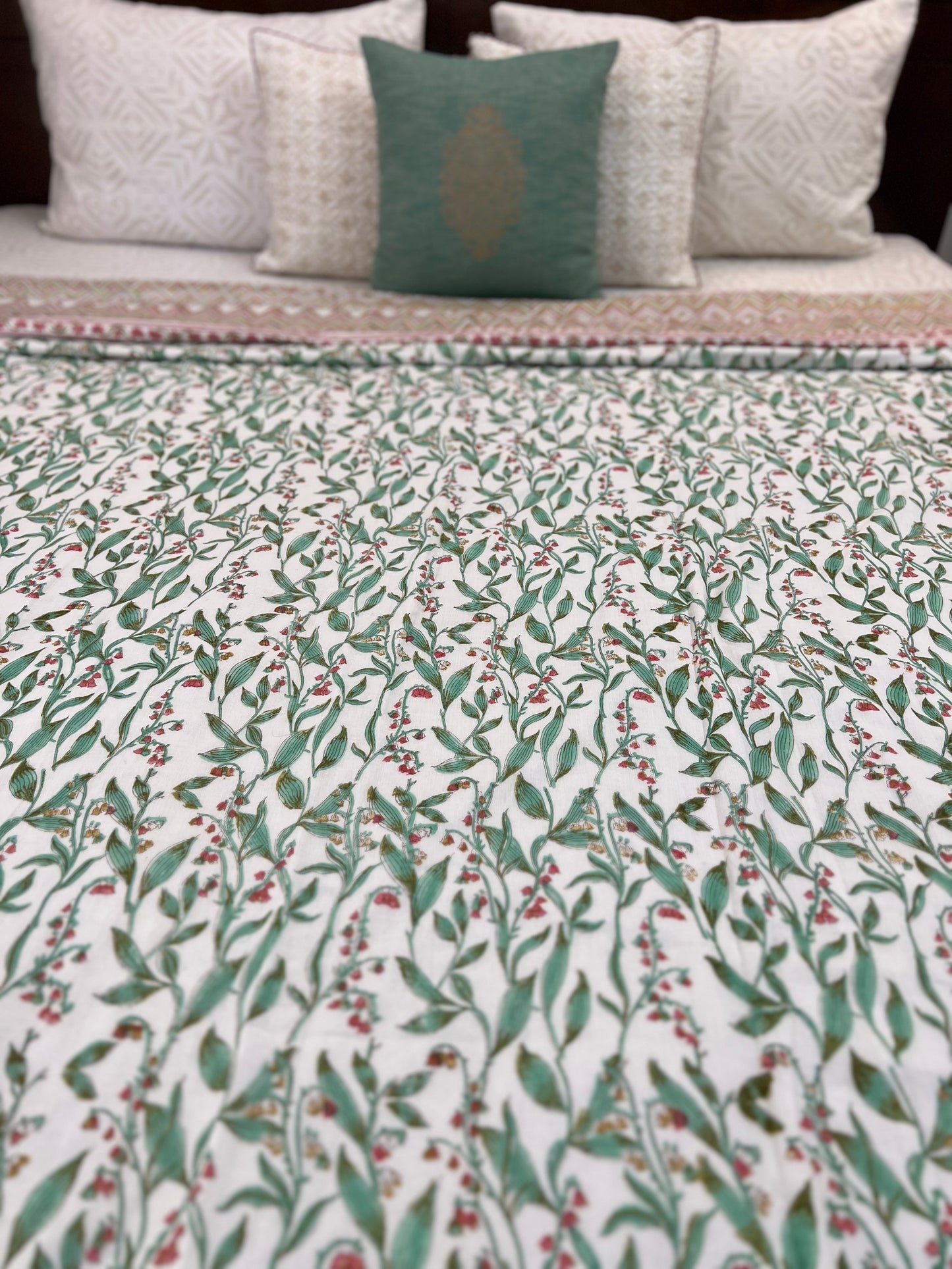 Reversible Hand Block Dohar | King Size | 90*108 Inches | Baag