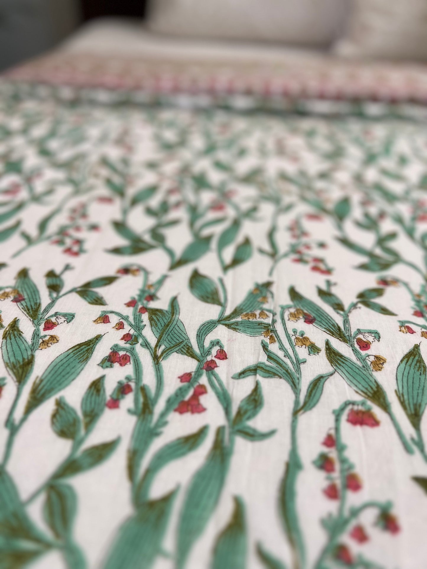 Reversible Hand Block Dohar | King Size | 90*108 Inches | Baag