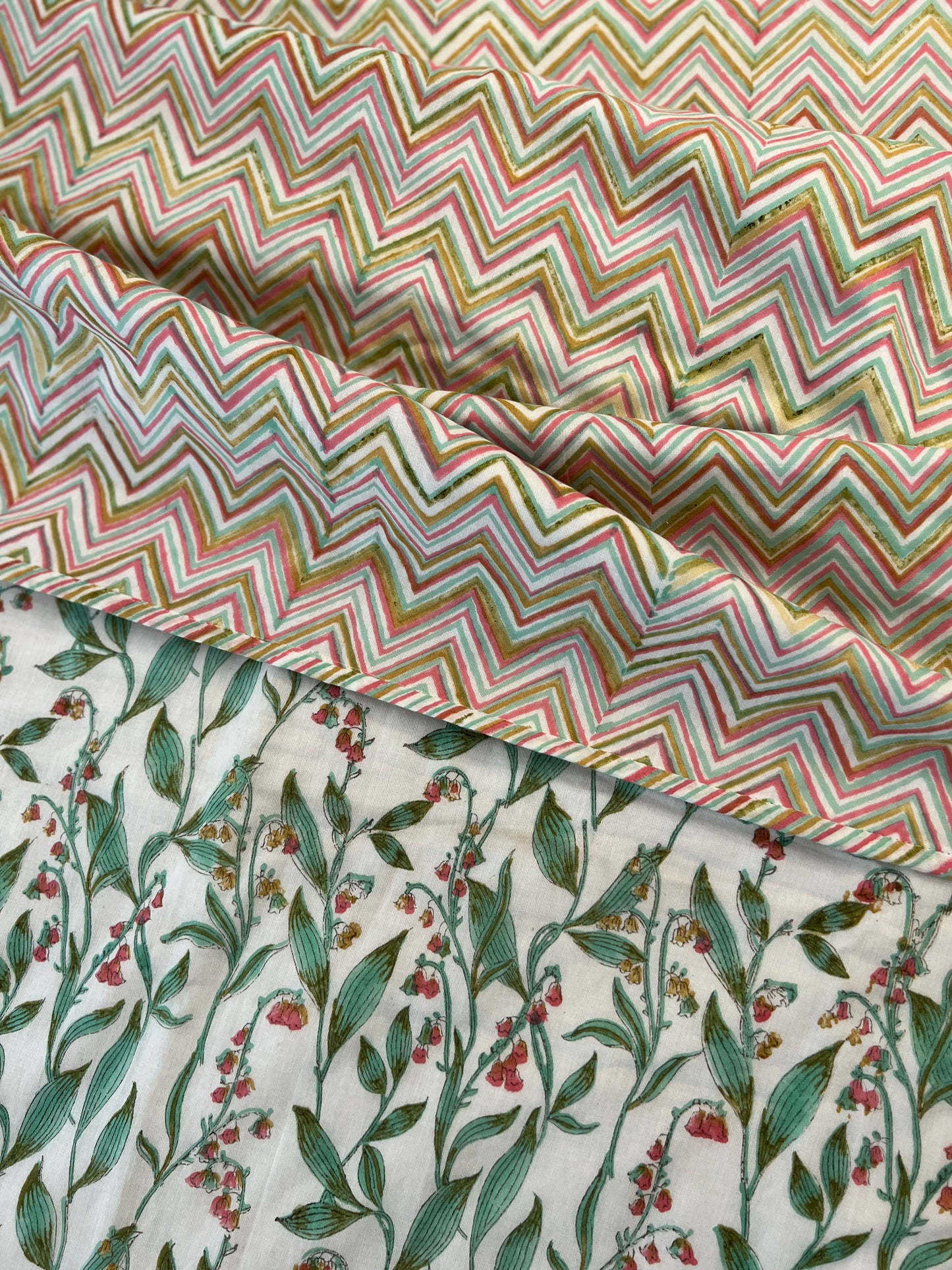 Reversible Hand Block Dohar | King Size | 90*108 Inches | Baag