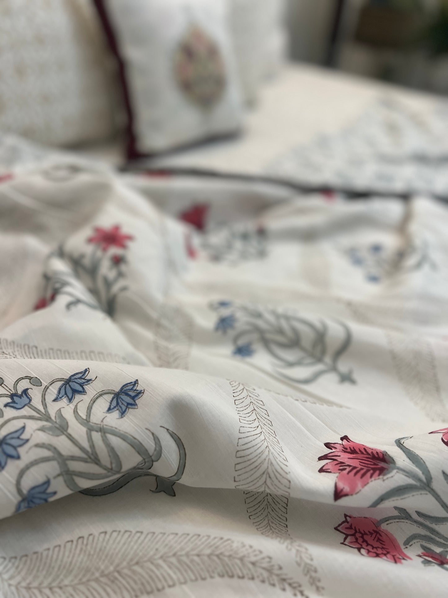 Reversible Hand Block Dohar | Sunahari