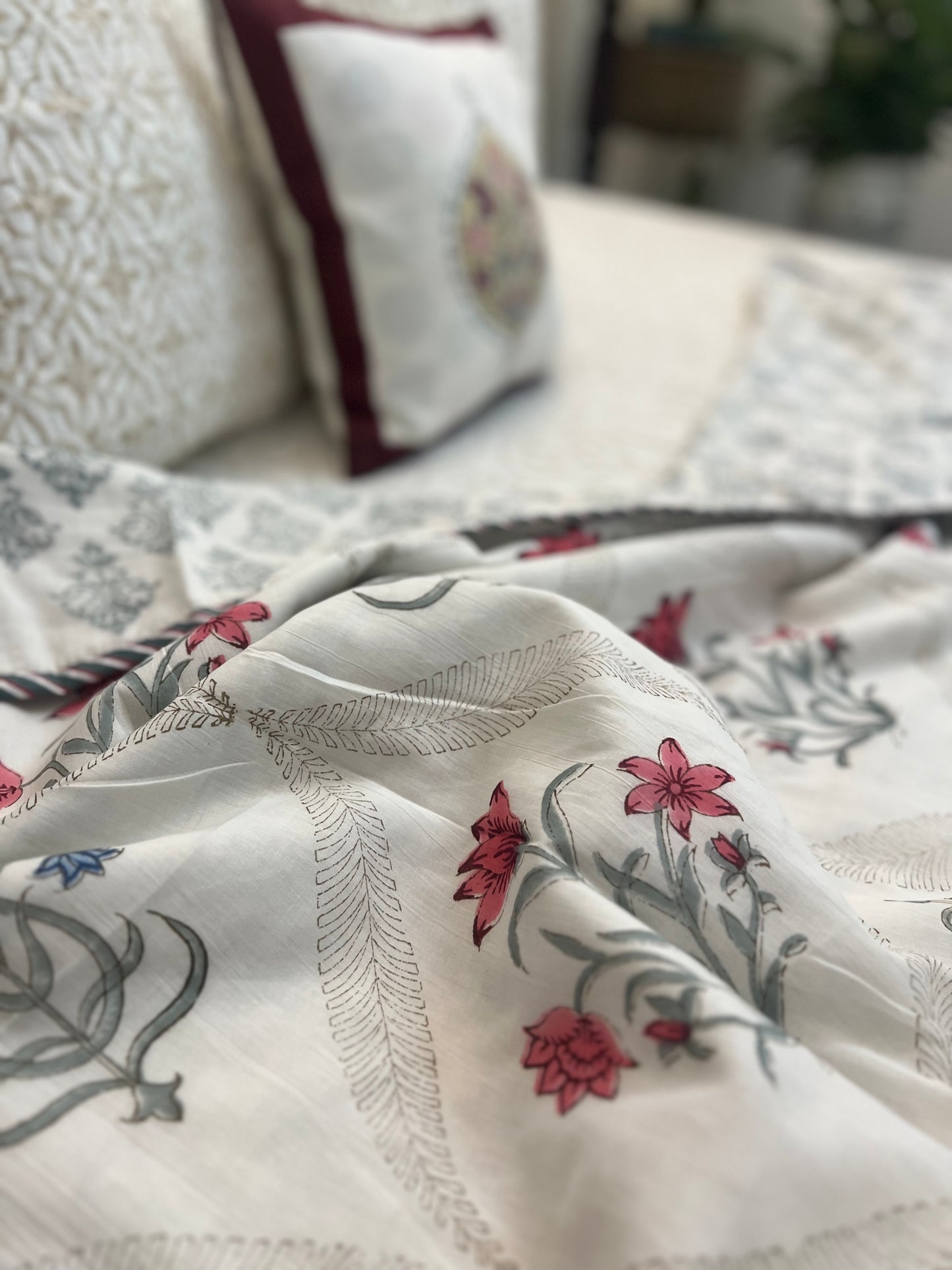 Reversible Hand Block Dohar | Sunahari