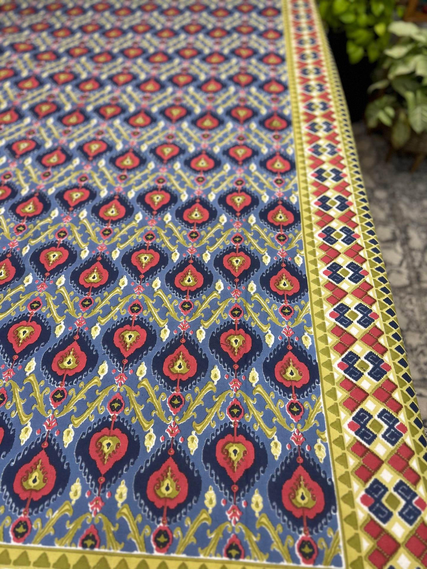 Single Size | 60*90 Inches | Blue Multicoloured with One Pillow Case
