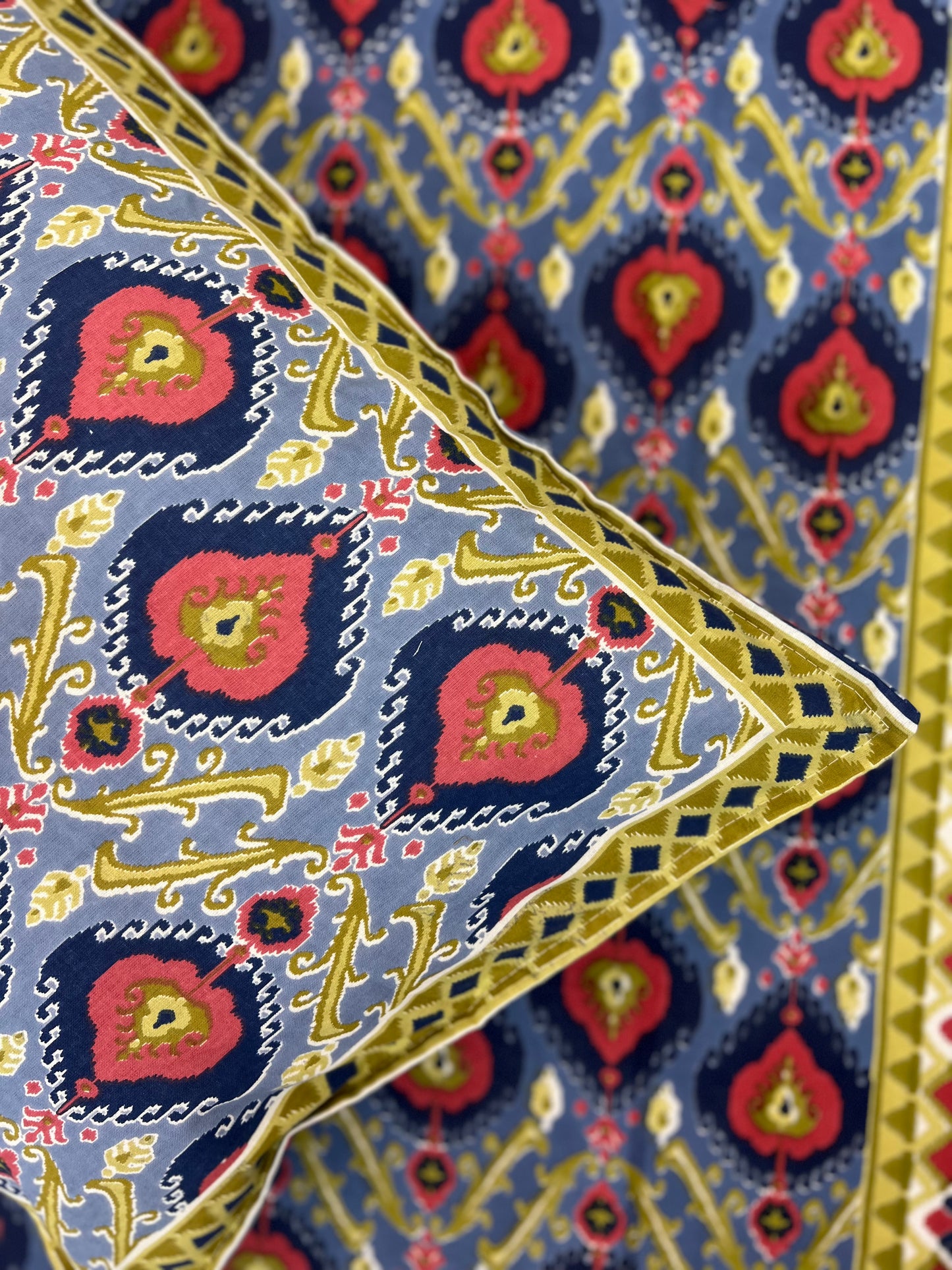 Single Size | 60*90 Inches | Blue Multicoloured with One Pillow Case