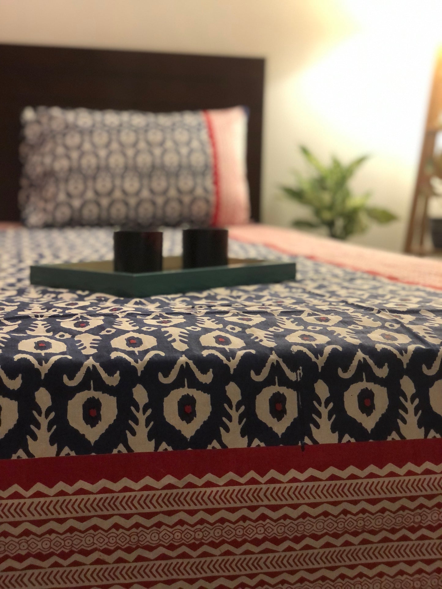 Ikkat Bedsheet | King Size | 90*108