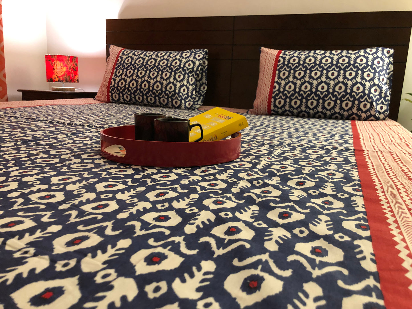 Ikkat Bedsheet | King Size | 90*108