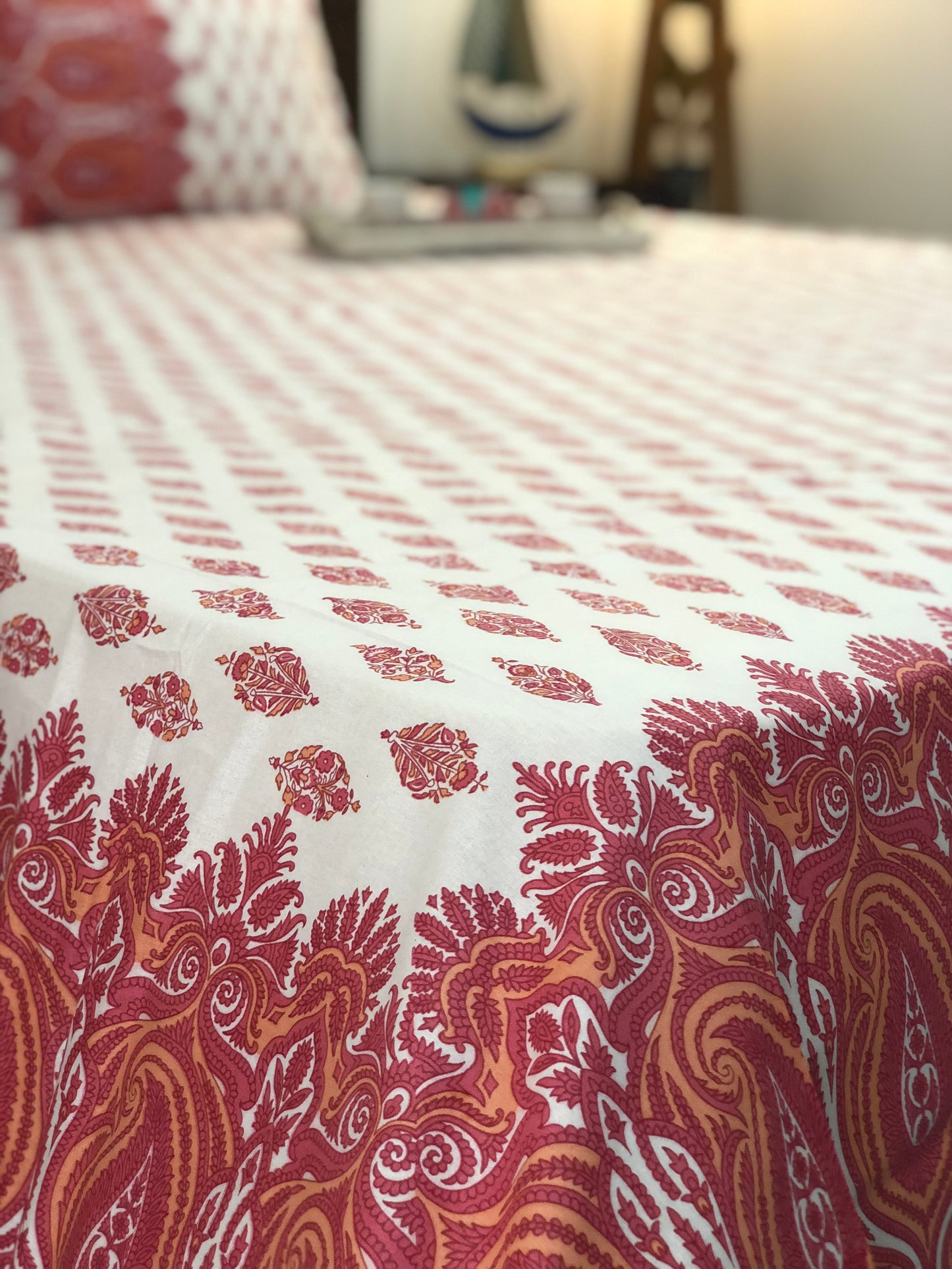 Super King Size | 108*108 Inches | Pink Bloom