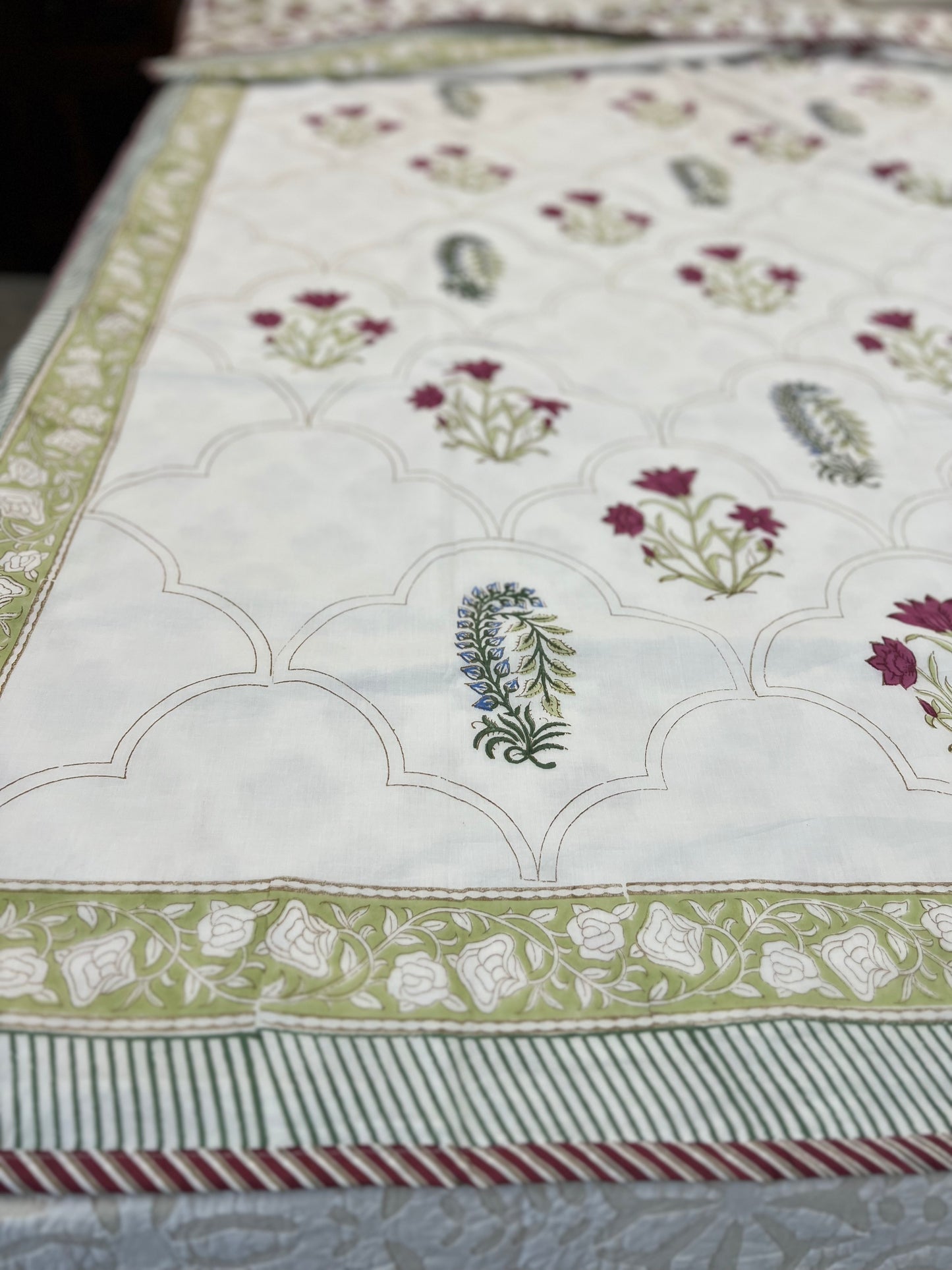 Reversible Hand Block Dohar | Single Size | 60*90 Inches | Earthen Nest