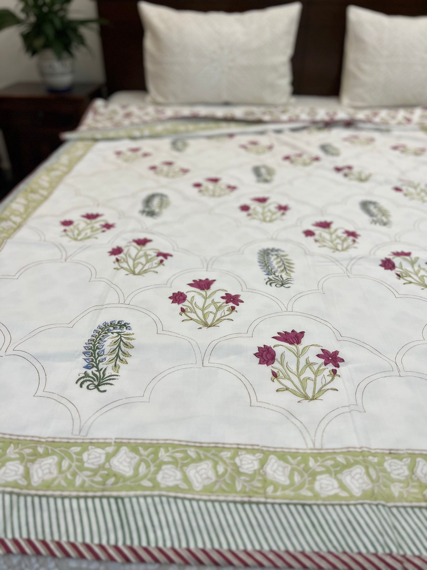 Reversible Hand Block Dohar | Single Size | 60*90 Inches | Earthen Nest