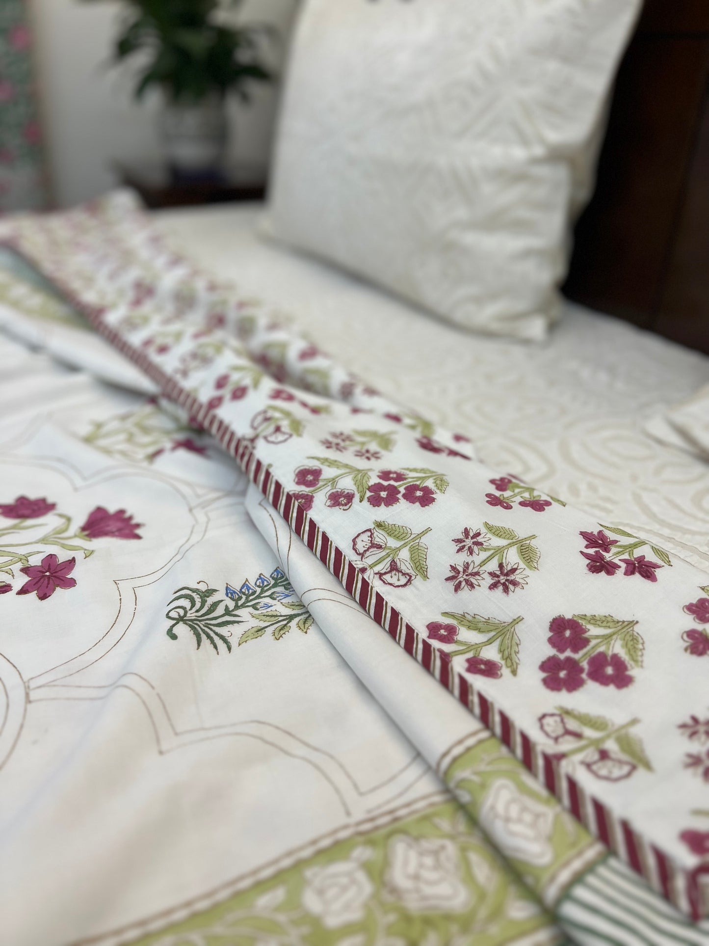 Reversible Hand Block Dohar | Single Size | 60*90 Inches | Earthen Nest