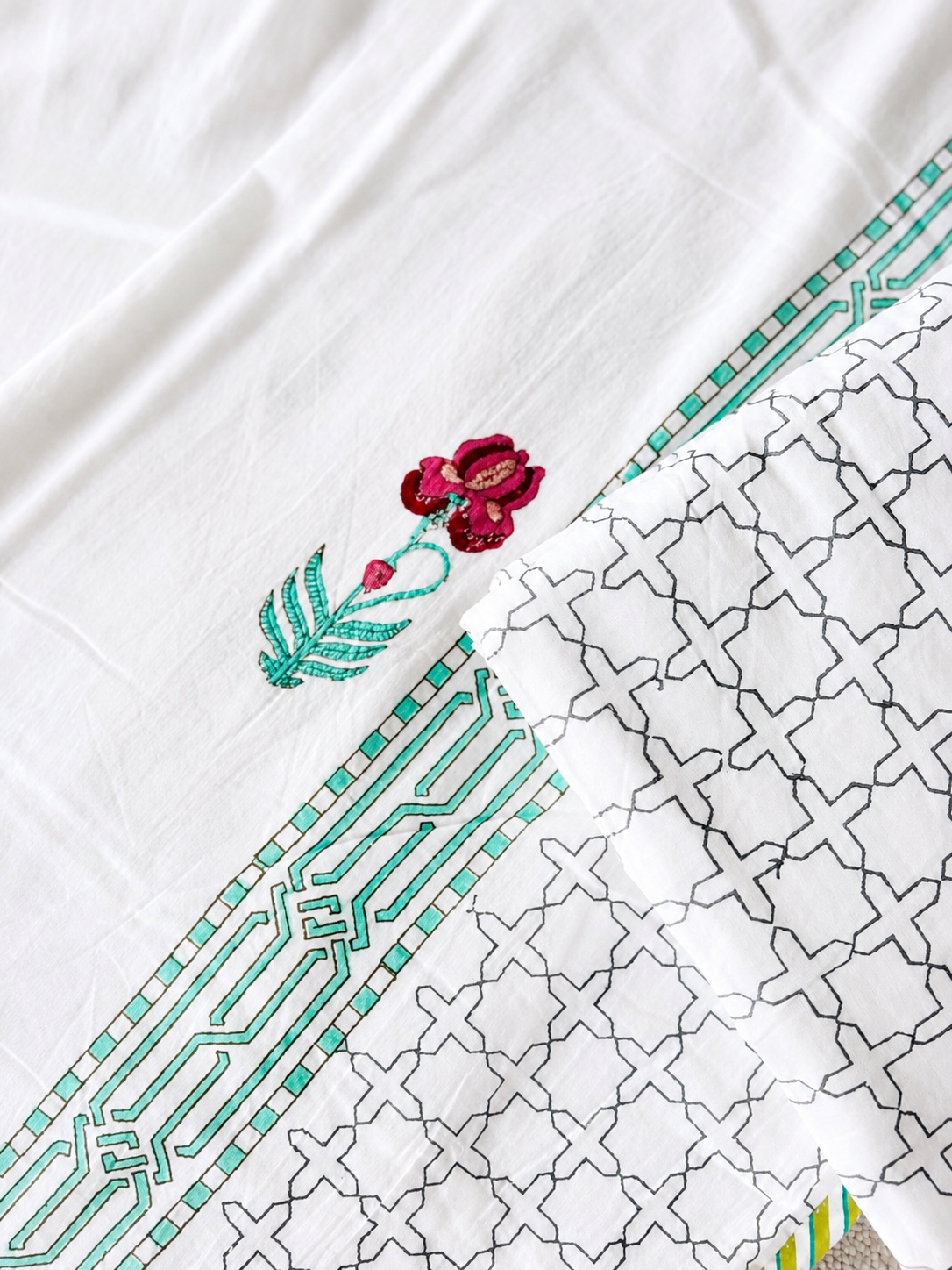 Reversible Hand Block Dohar | Breeze