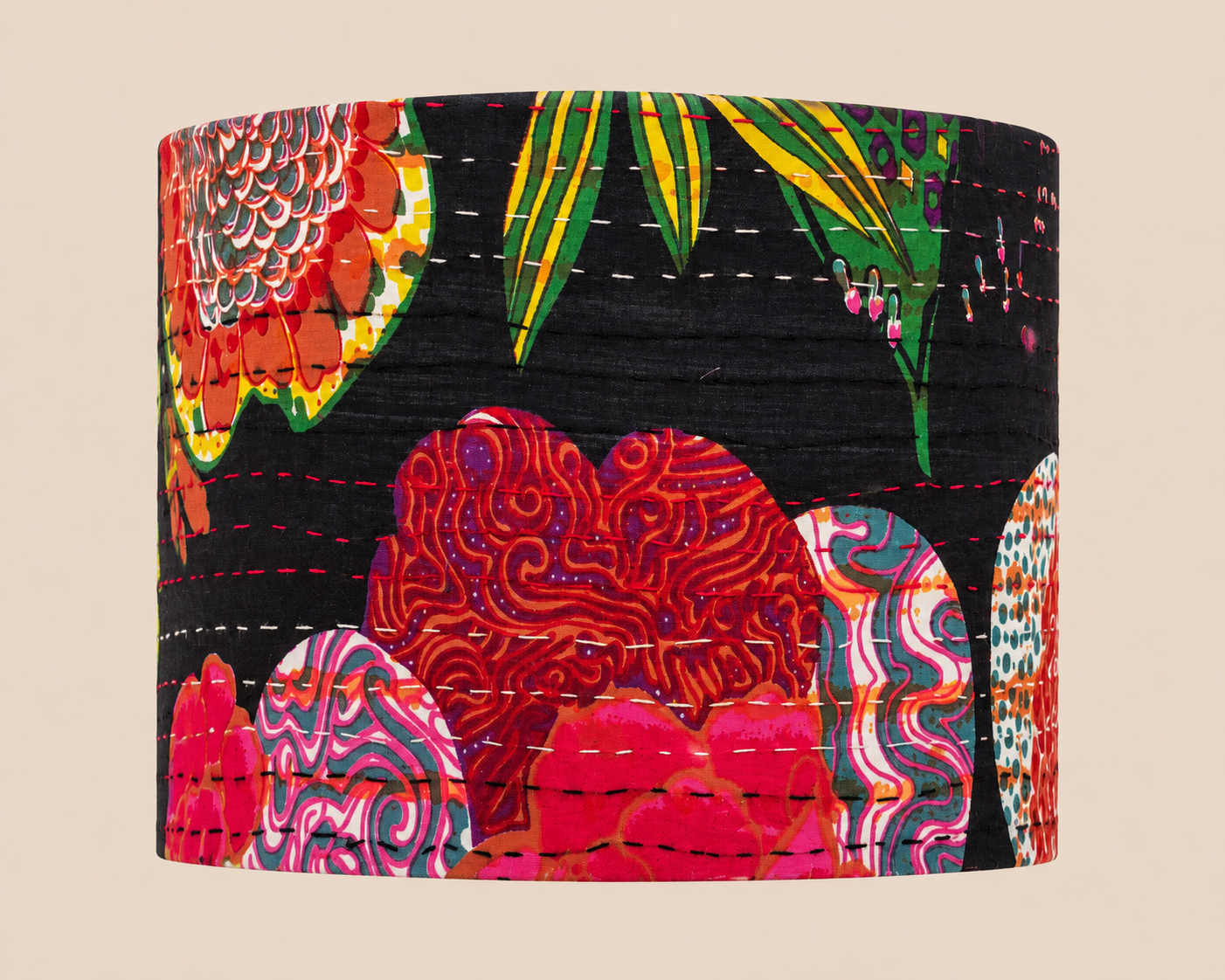 Lamp - Kantha | Black Floral