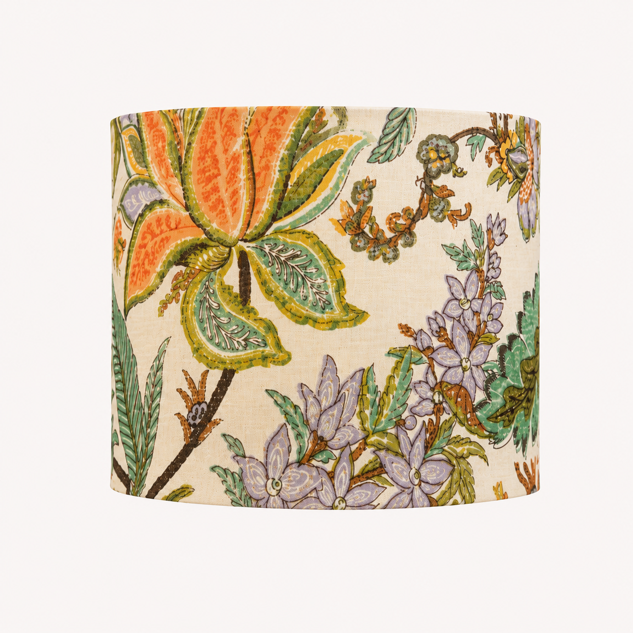 Lamp - White & Peach Floral