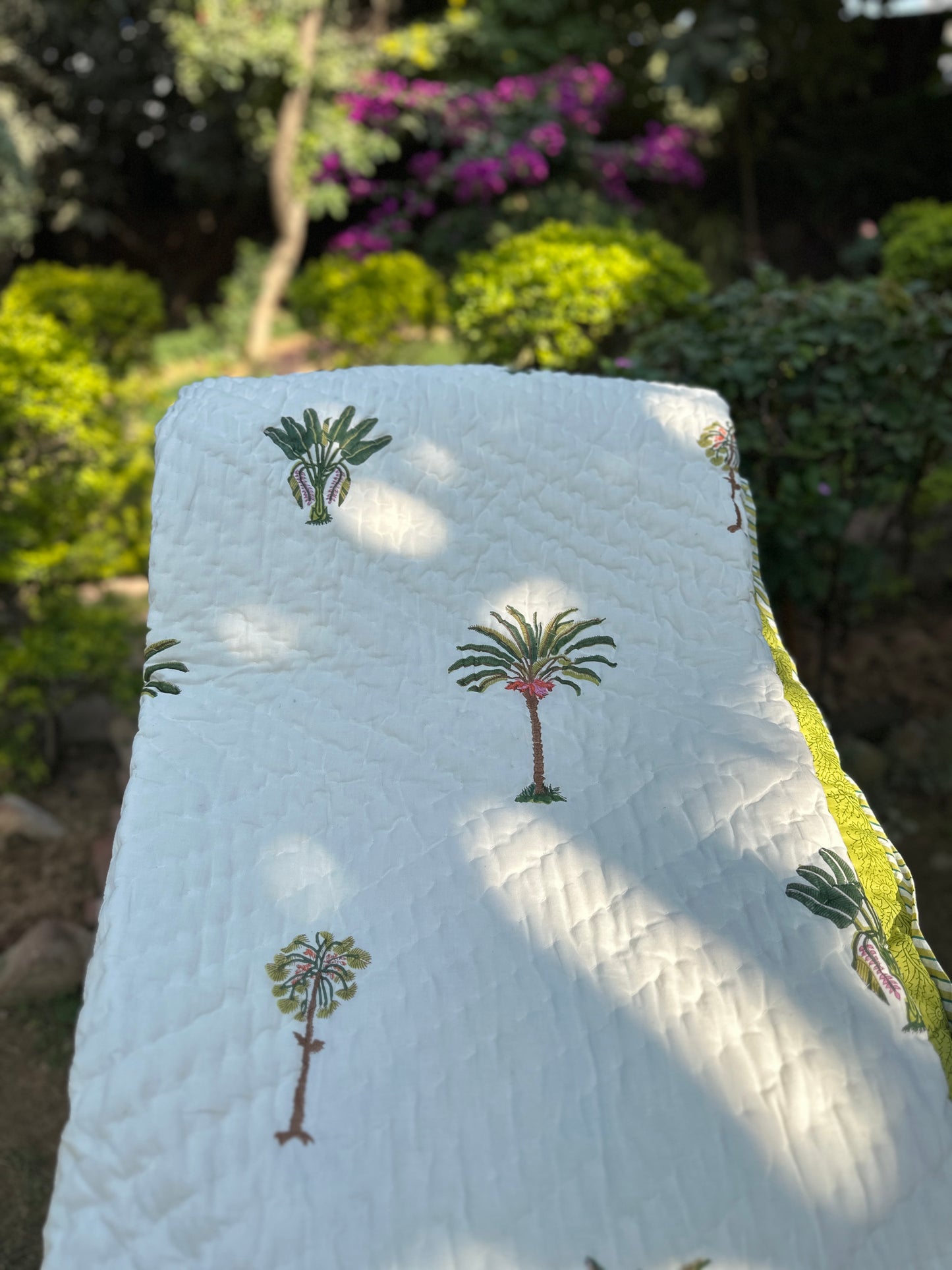 Reversible Hand Block Quilt | Jungle Canopy