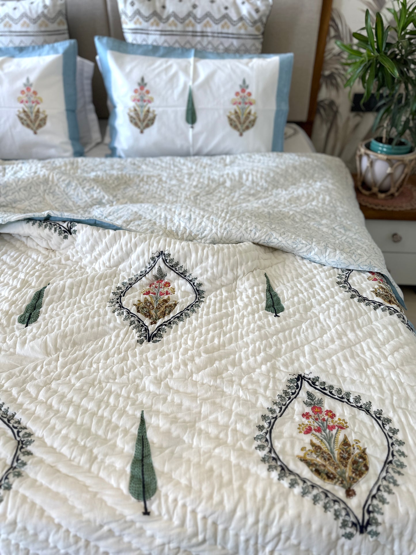 Reversible Hand Block Quilt | Muse