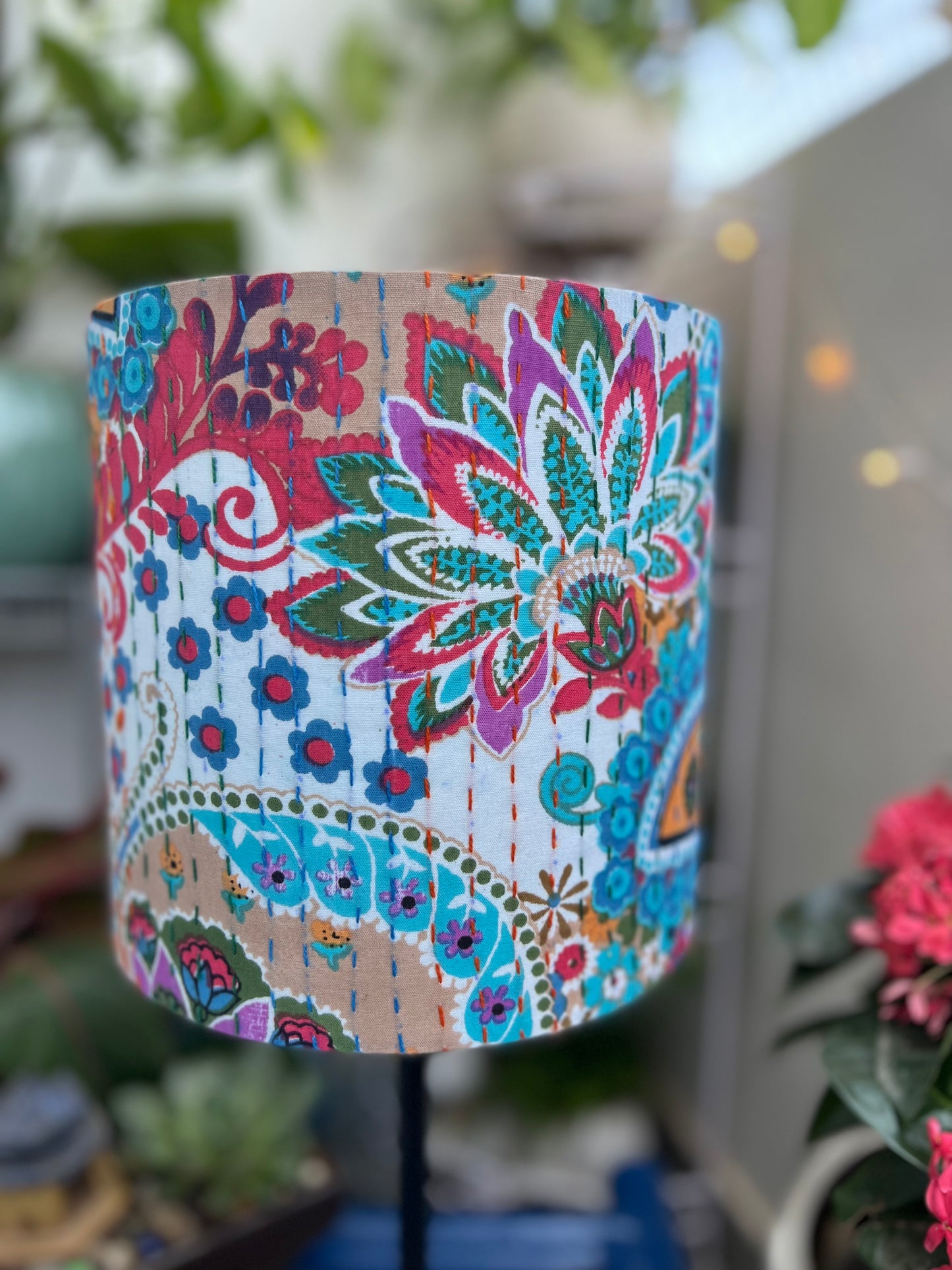 Lamp - Blue Kantha