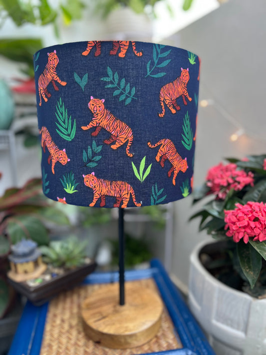 Lamp - Jungle Theme | Tiger | Dark Blue & Orange