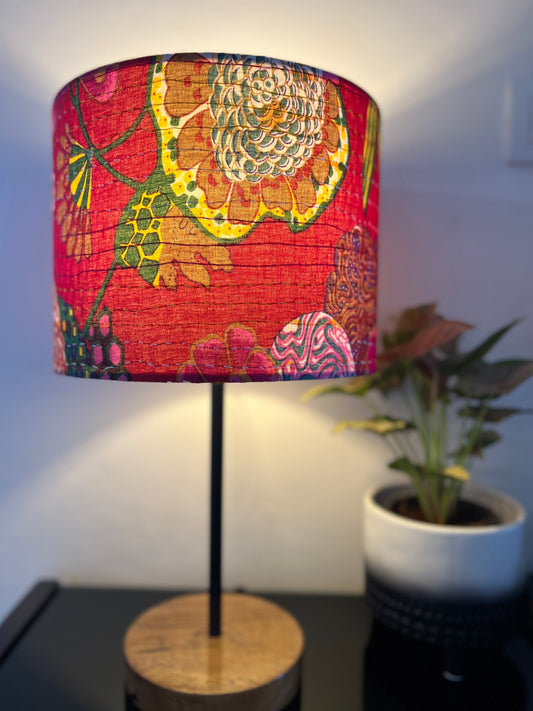 Lamp - Red Kantha