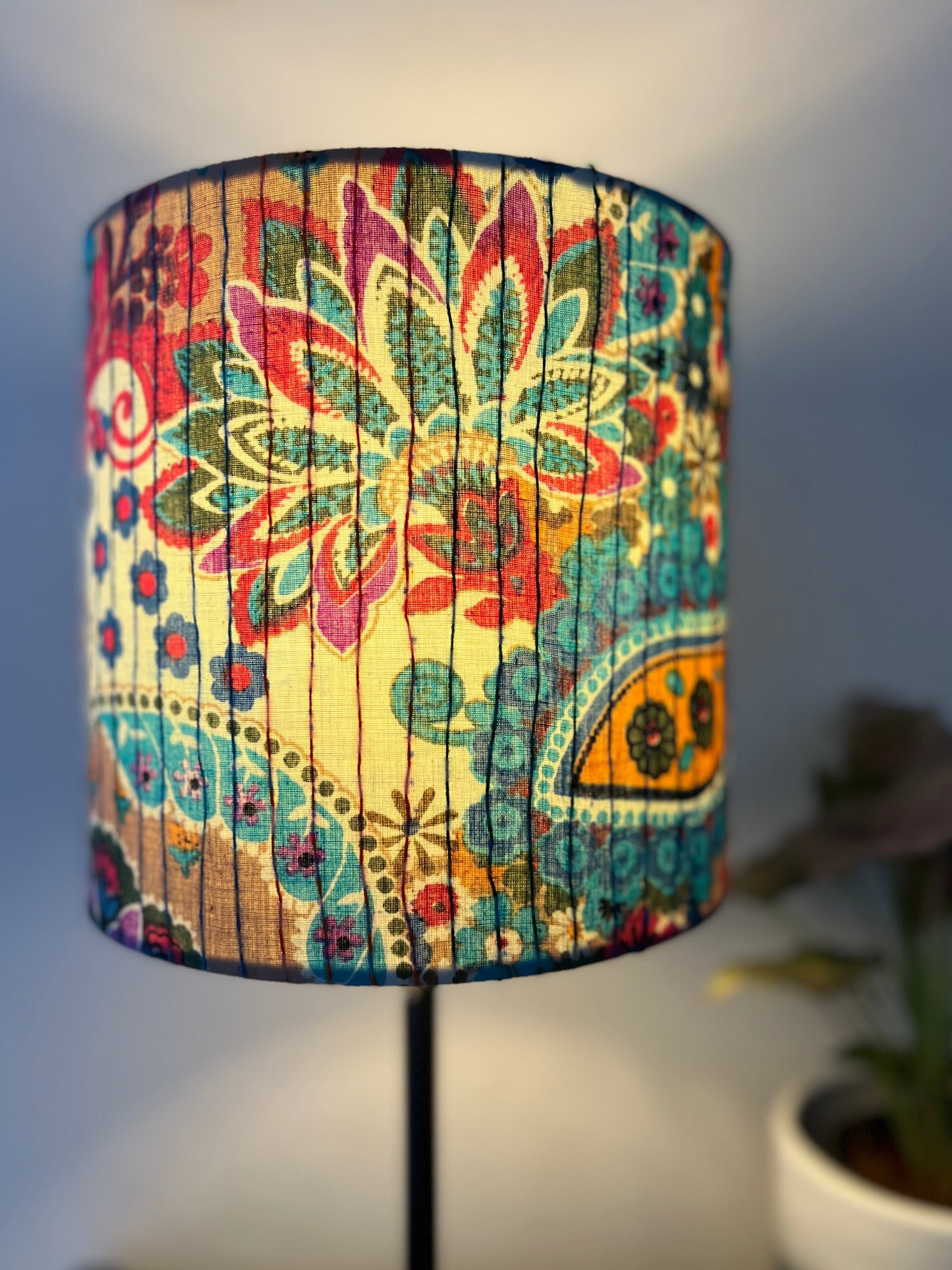 Lamp - Blue Kantha